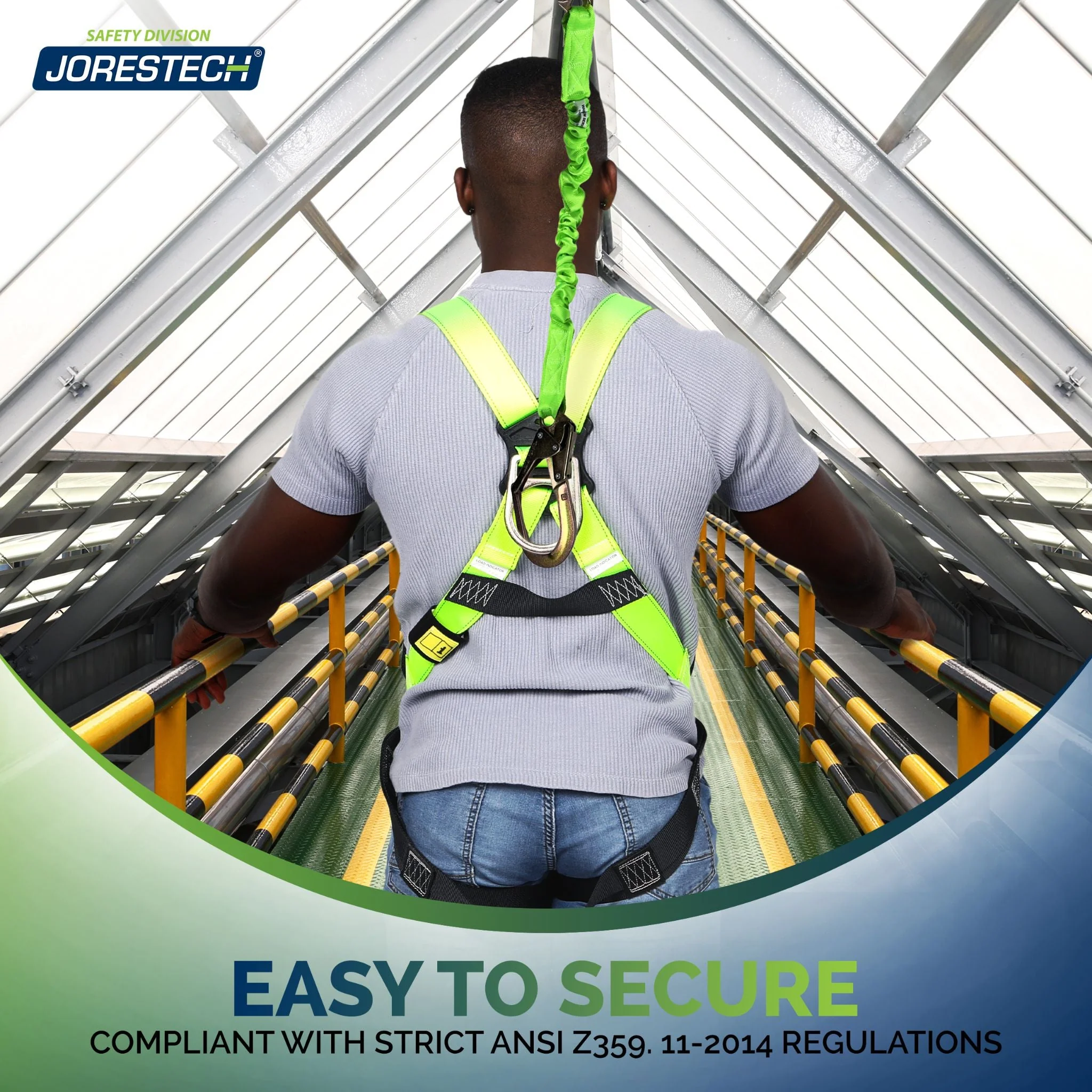 1D Fall Protection Safety Body Harness - Image 6