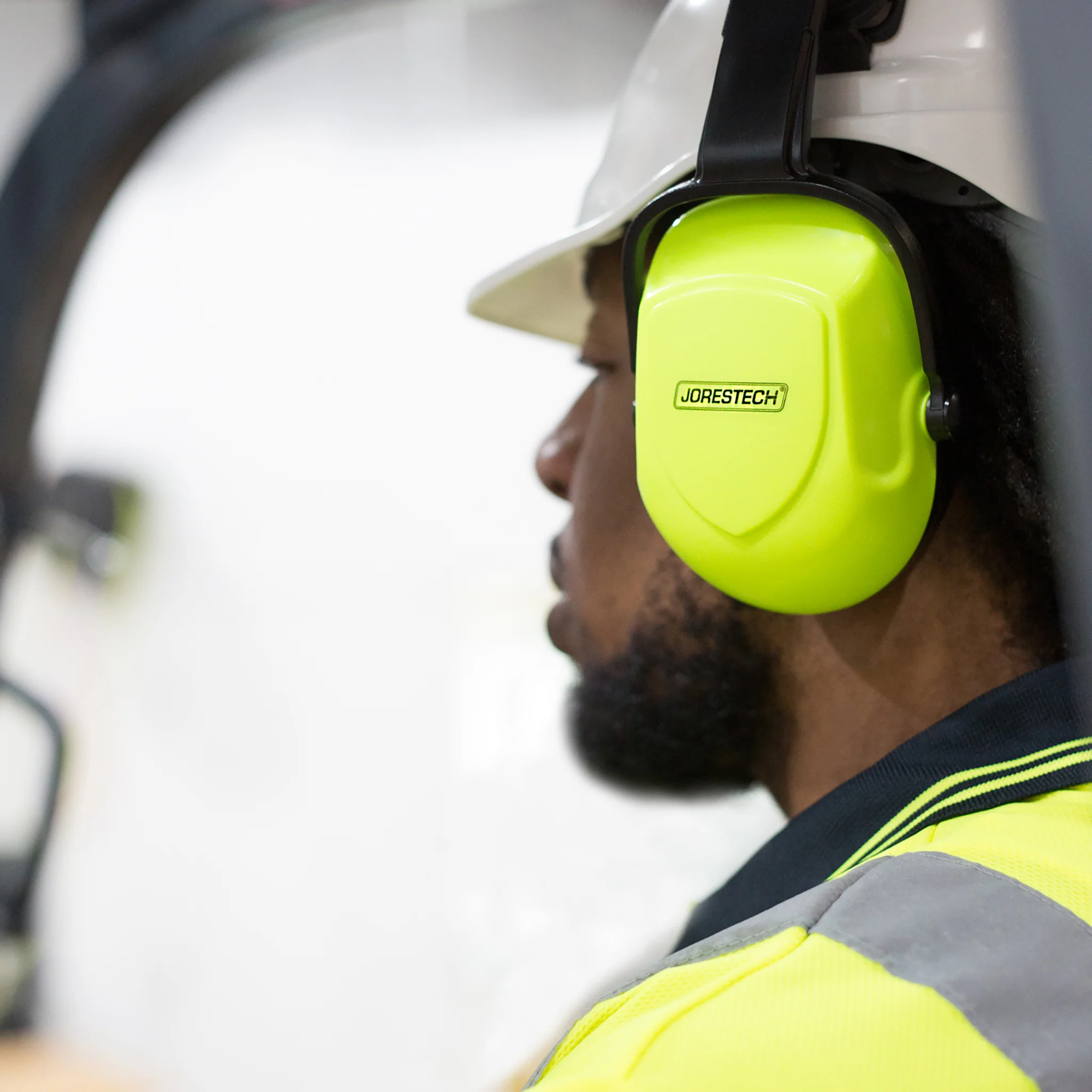23dB NRR Noise Cancelling Hearing Protection Earmuffs for Slotted Hard Hats - Image 6