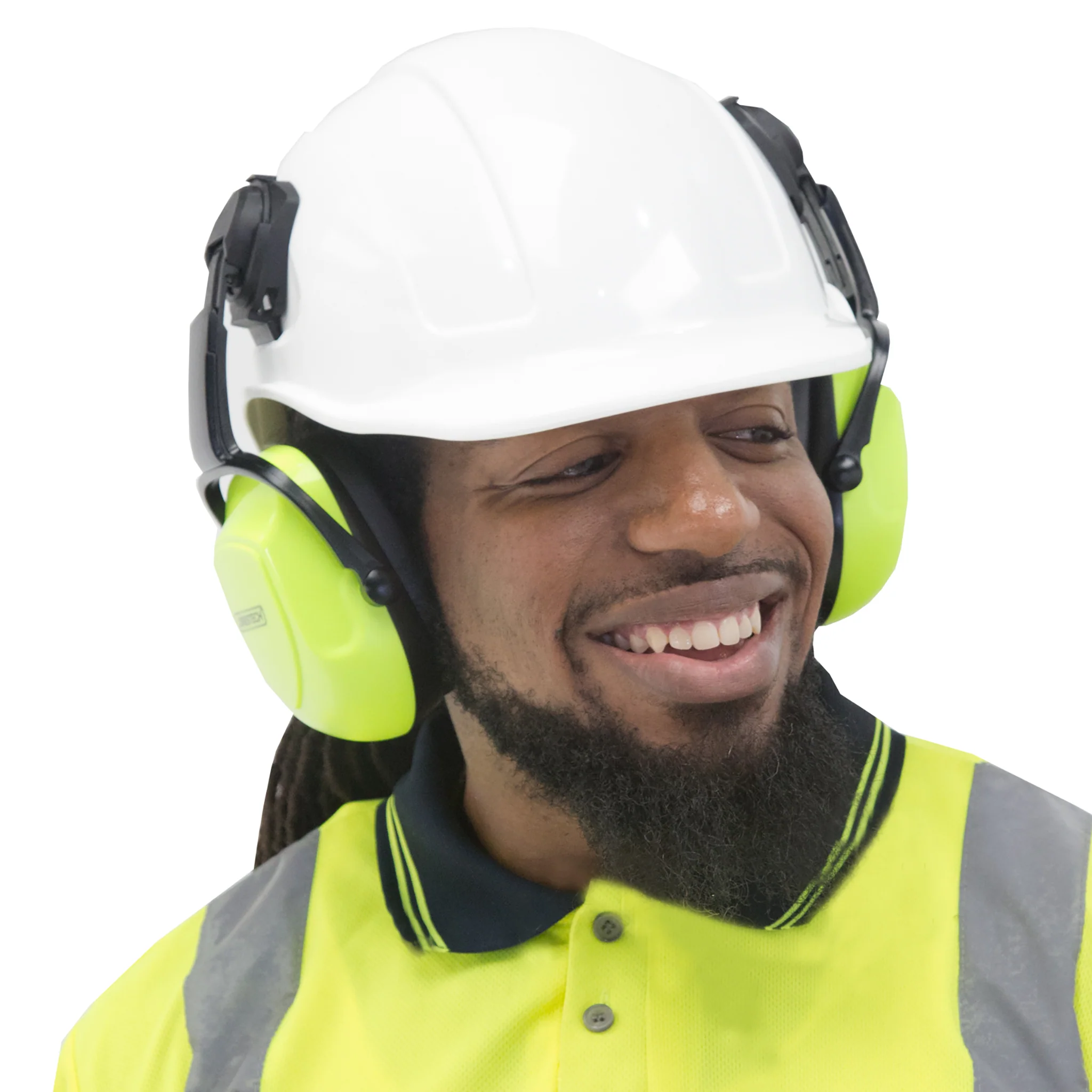 23dB NRR Noise Cancelling Hearing Protection Earmuffs for Slotted Hard Hats - Image 7