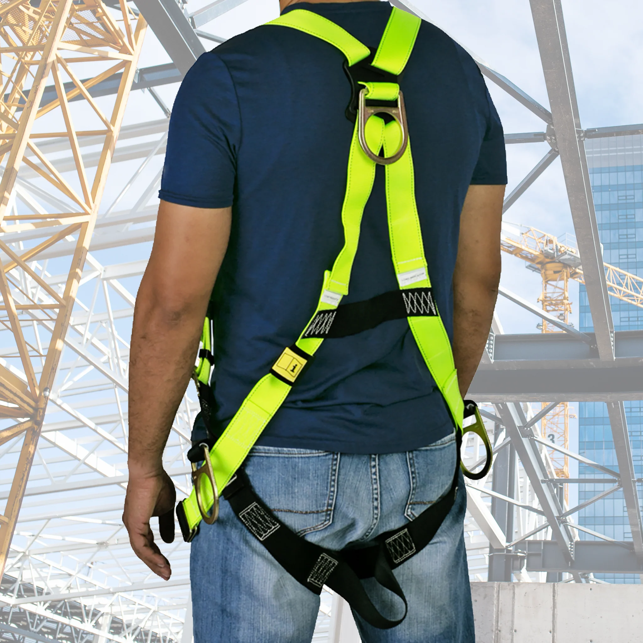 3D Fall Protection Safety Body Harness - Image 6