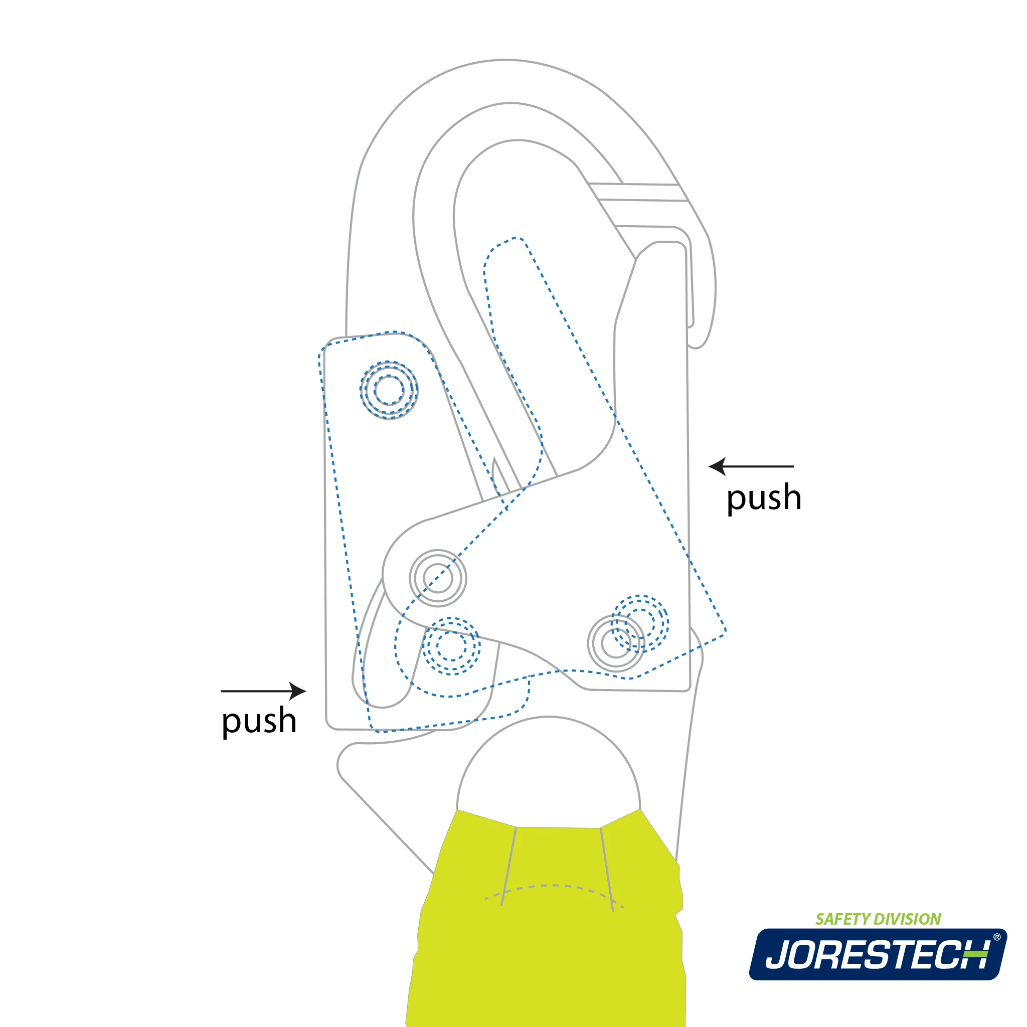 Adjustable Work Positioning Lanyard with Self-Locking Snap Hooks - Image 5