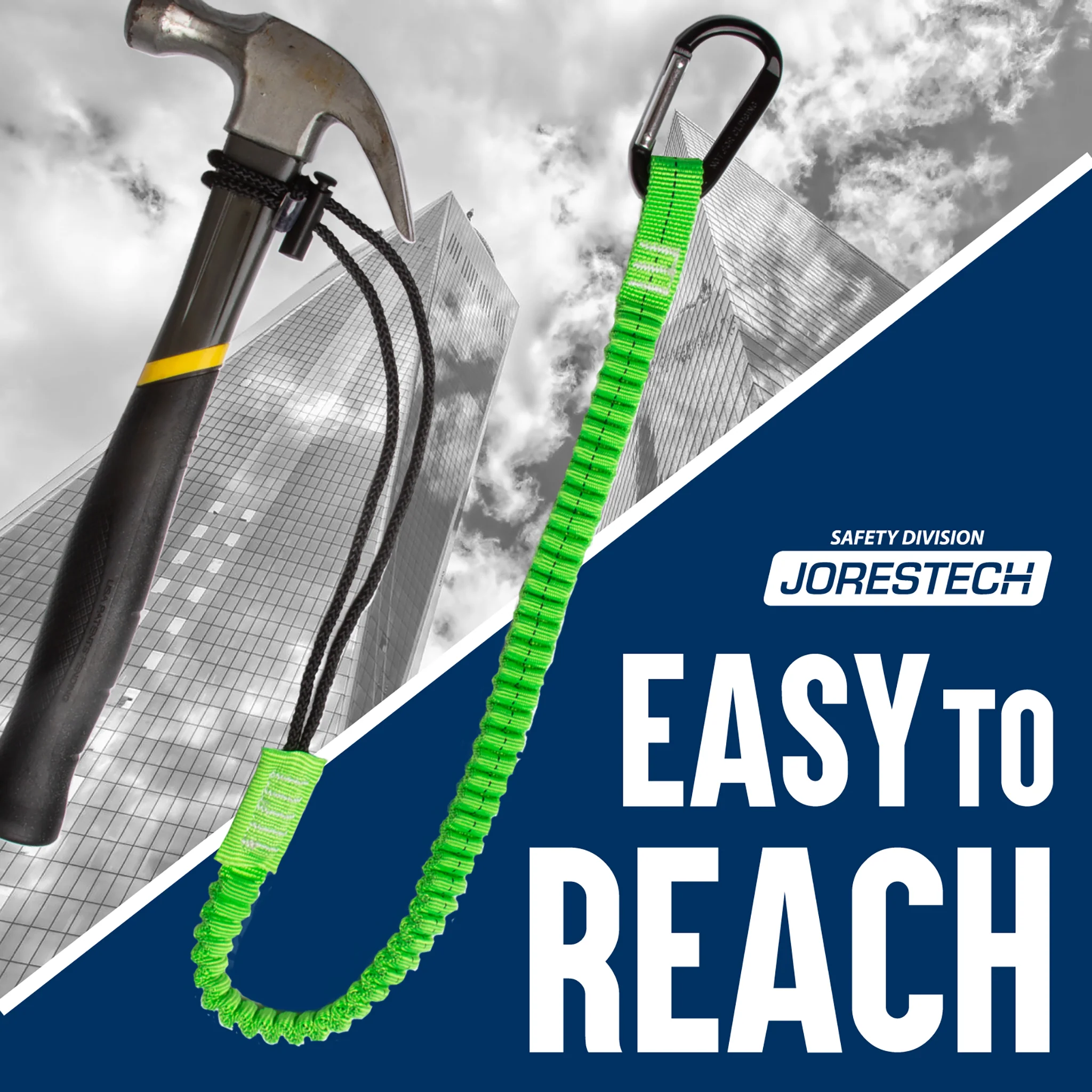 Tool Tether Lanyard with Carabiner and Choke Cable Loop - Image 3