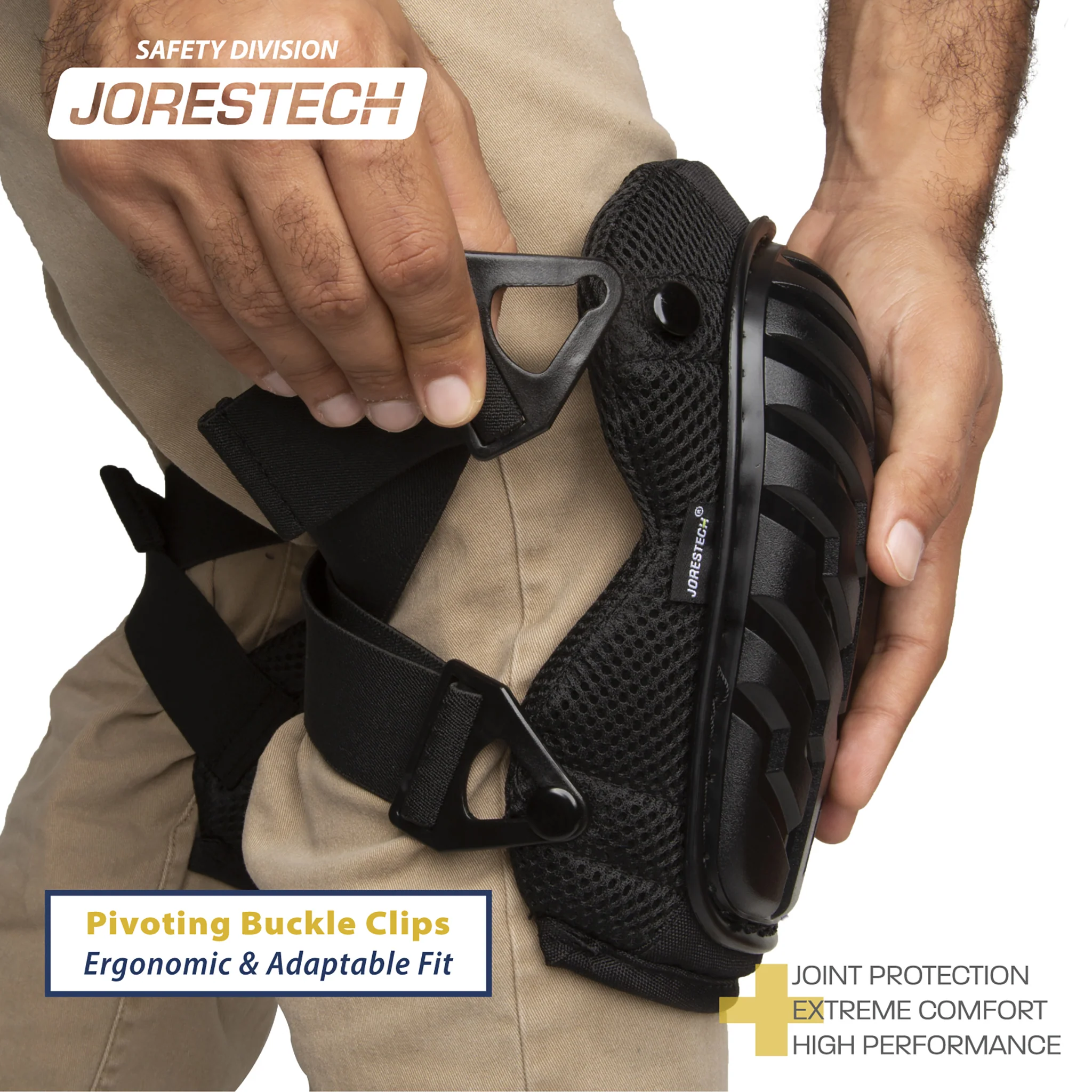 Anti-Skid Gel Filled Knee Pads with Adjustable Dual Straps - Image 5