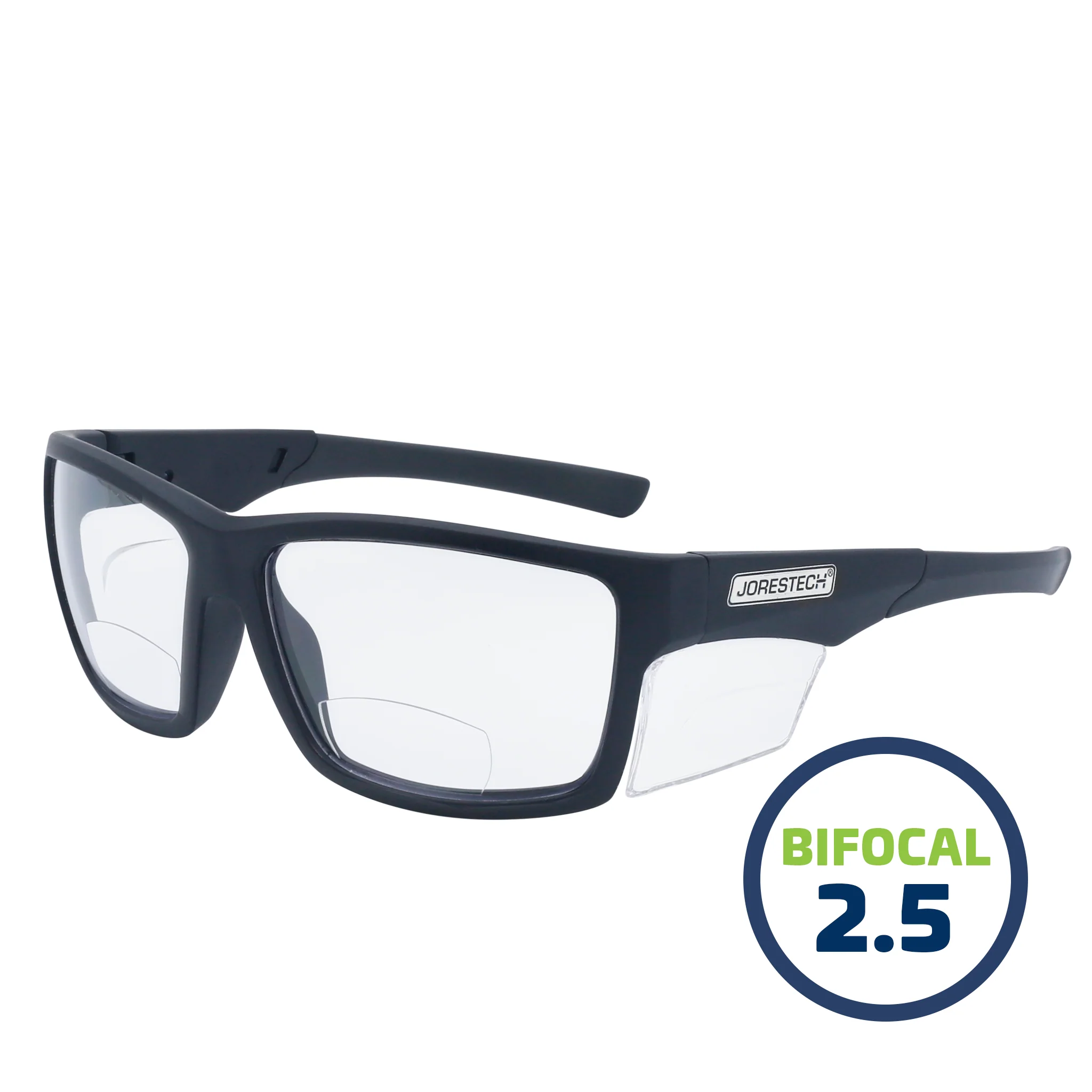 Bifocal Safety Reader Glasses with Side Shields for High Impact Protection - Image 4