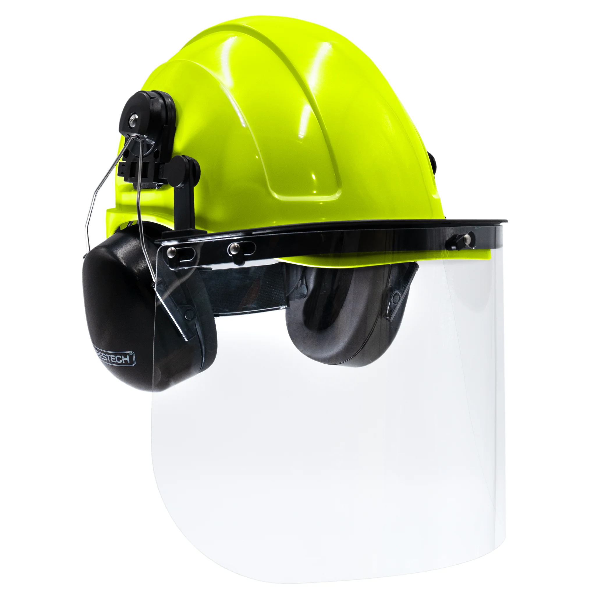 Cap-Style Hard Hat Kit with Mountable Earmuffs and Hi-Transparency Face Shield - Image 21