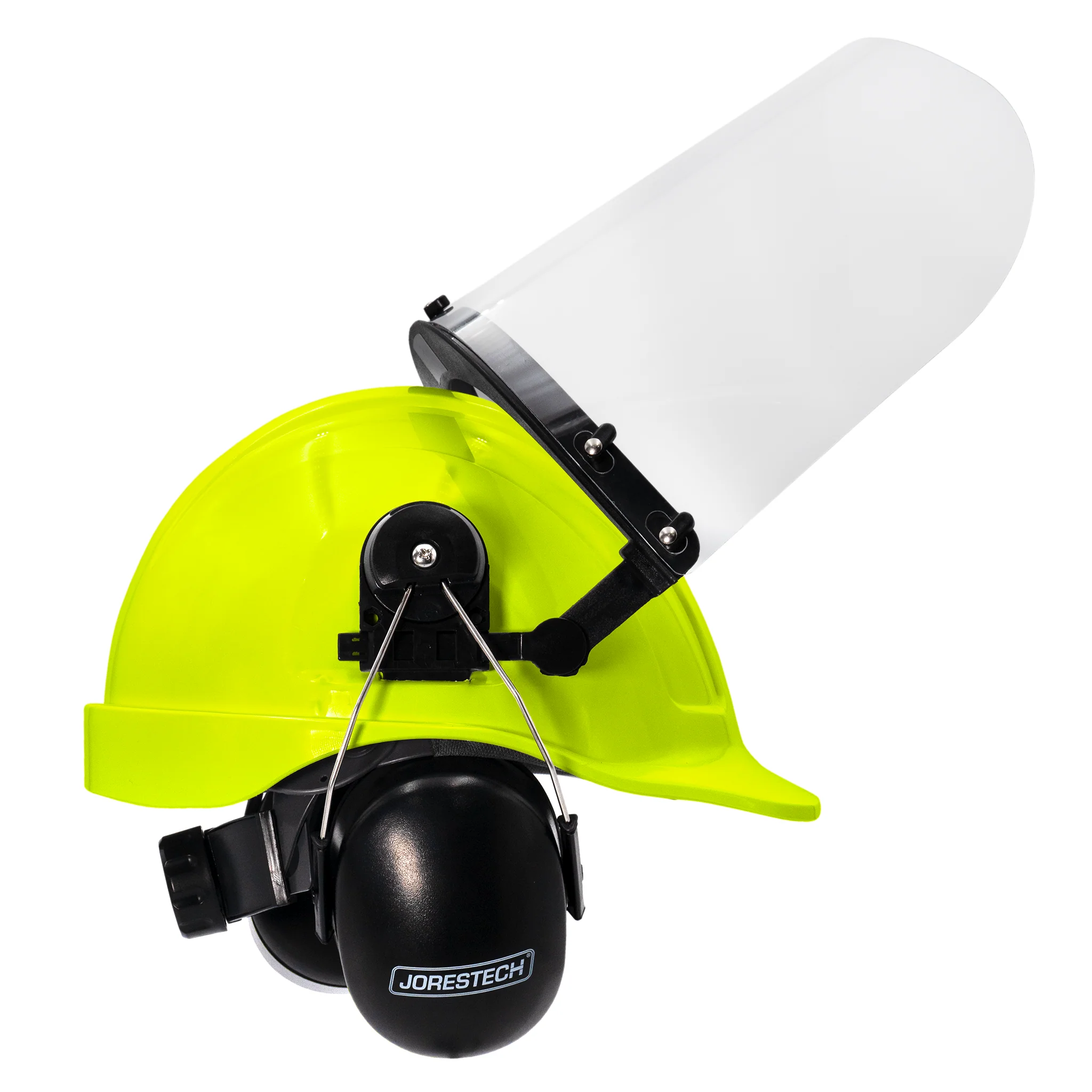 Cap-Style Hard Hat Kit with Mountable Earmuffs and Hi-Transparency Face Shield - Image 22