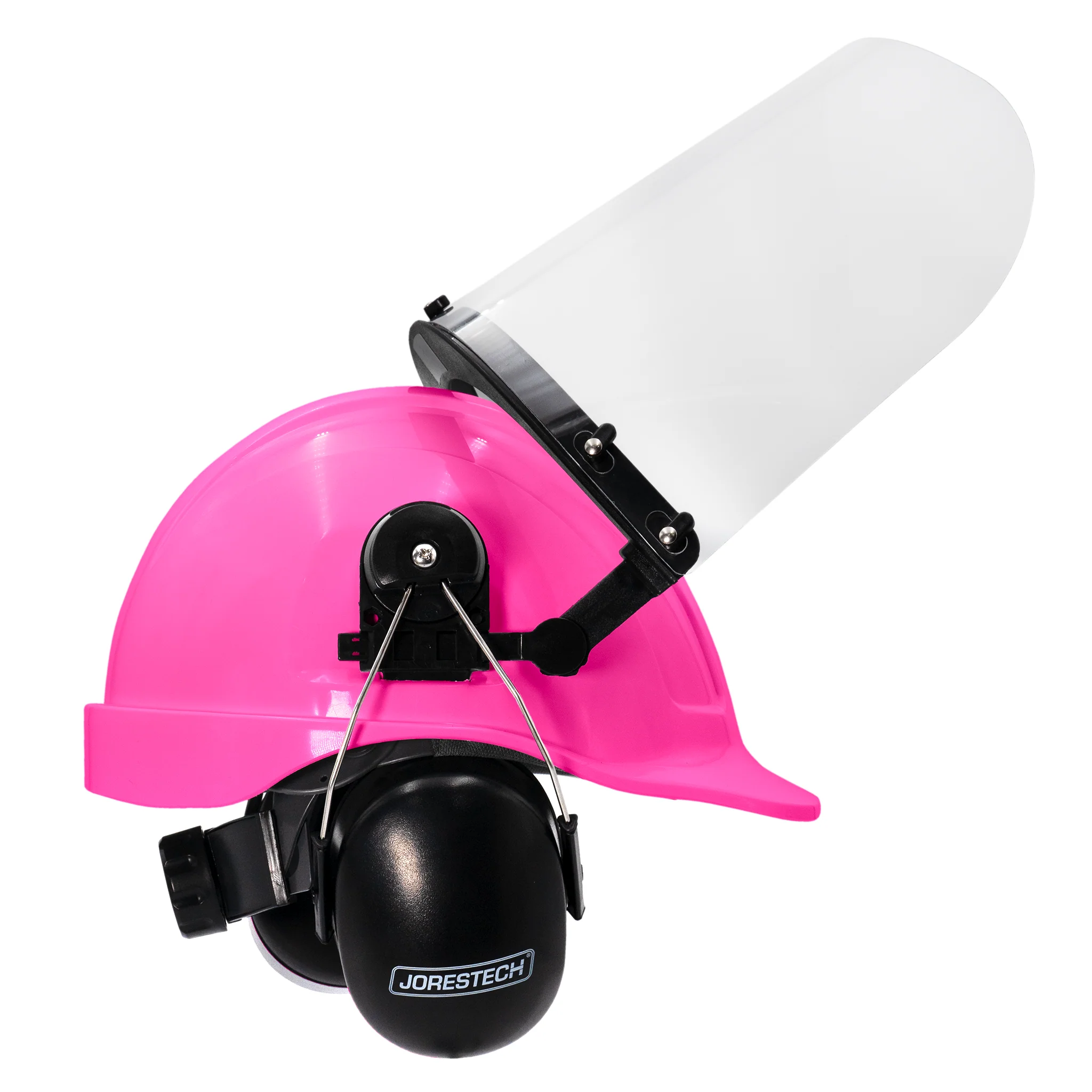 Cap-Style Hard Hat Kit with Mountable Earmuffs and Hi-Transparency Face Shield - Image 27