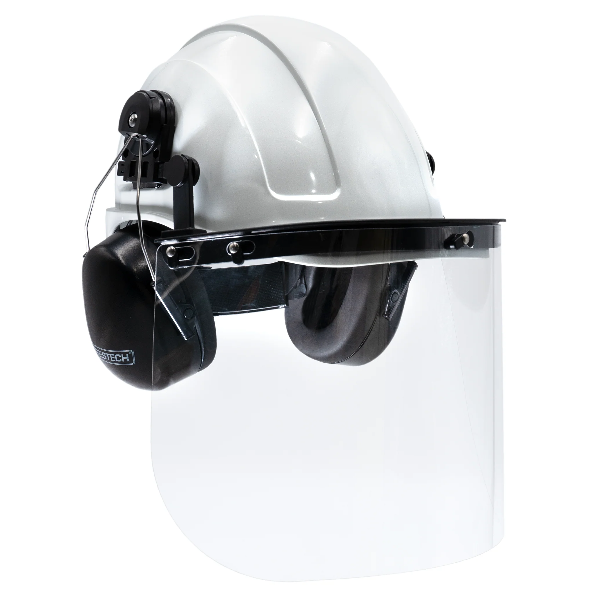 Cap-Style Hard Hat Kit with Mountable Earmuffs and Hi-Transparency Face Shield - Image 30