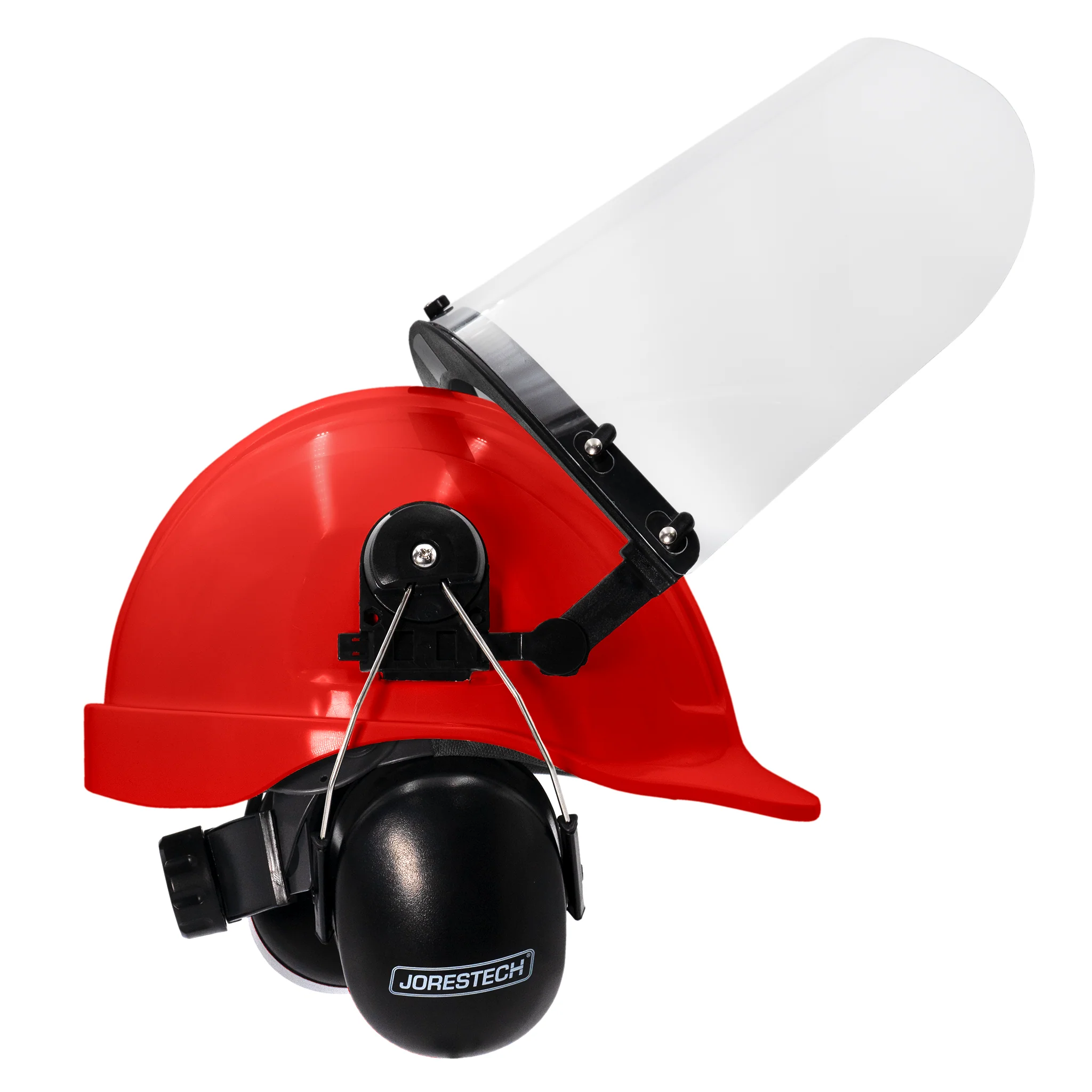 Cap-Style Hard Hat Kit with Mountable Earmuffs and Hi-Transparency Face Shield - Image 7
