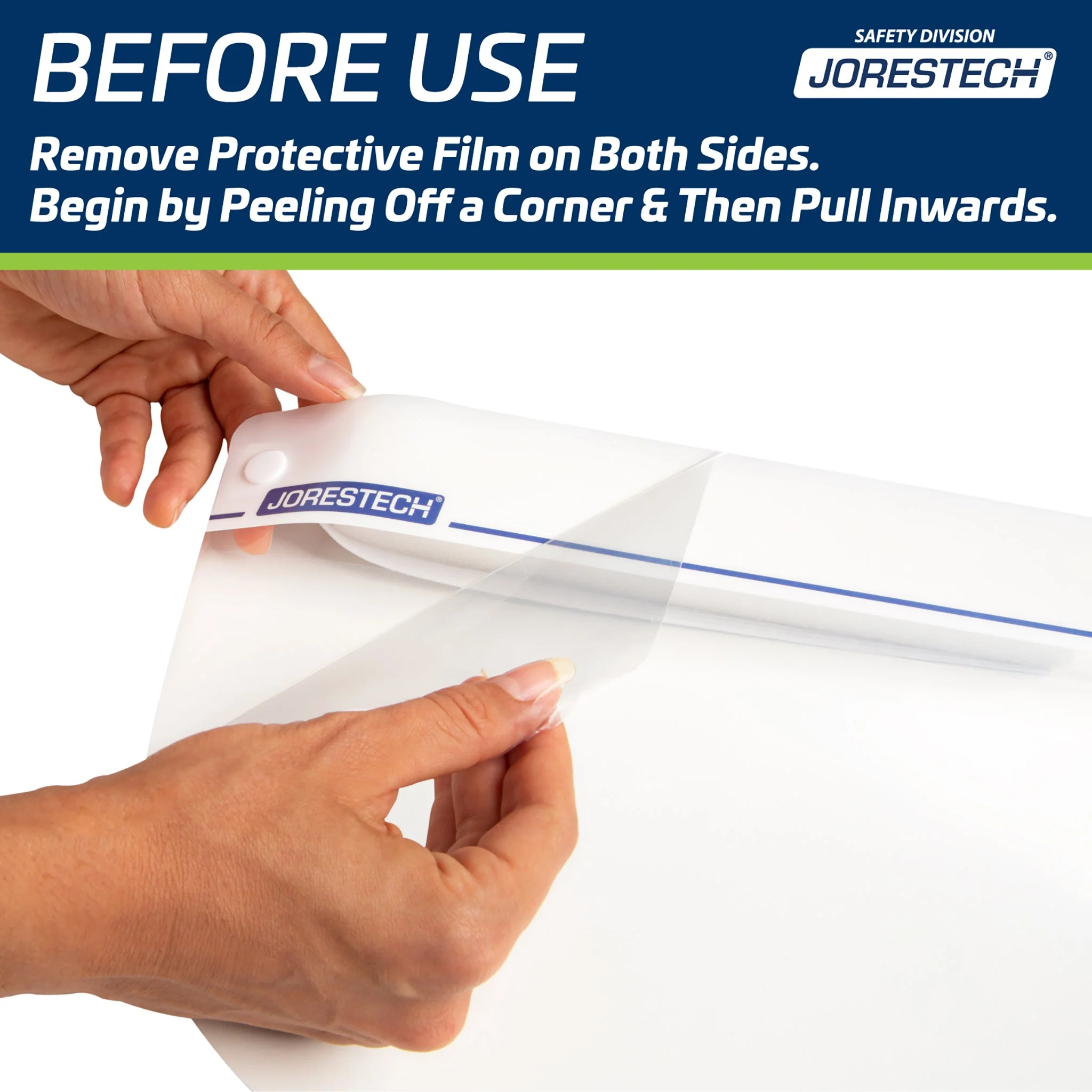 Clear Protective Face Shield with Elastic Headband - Image 7