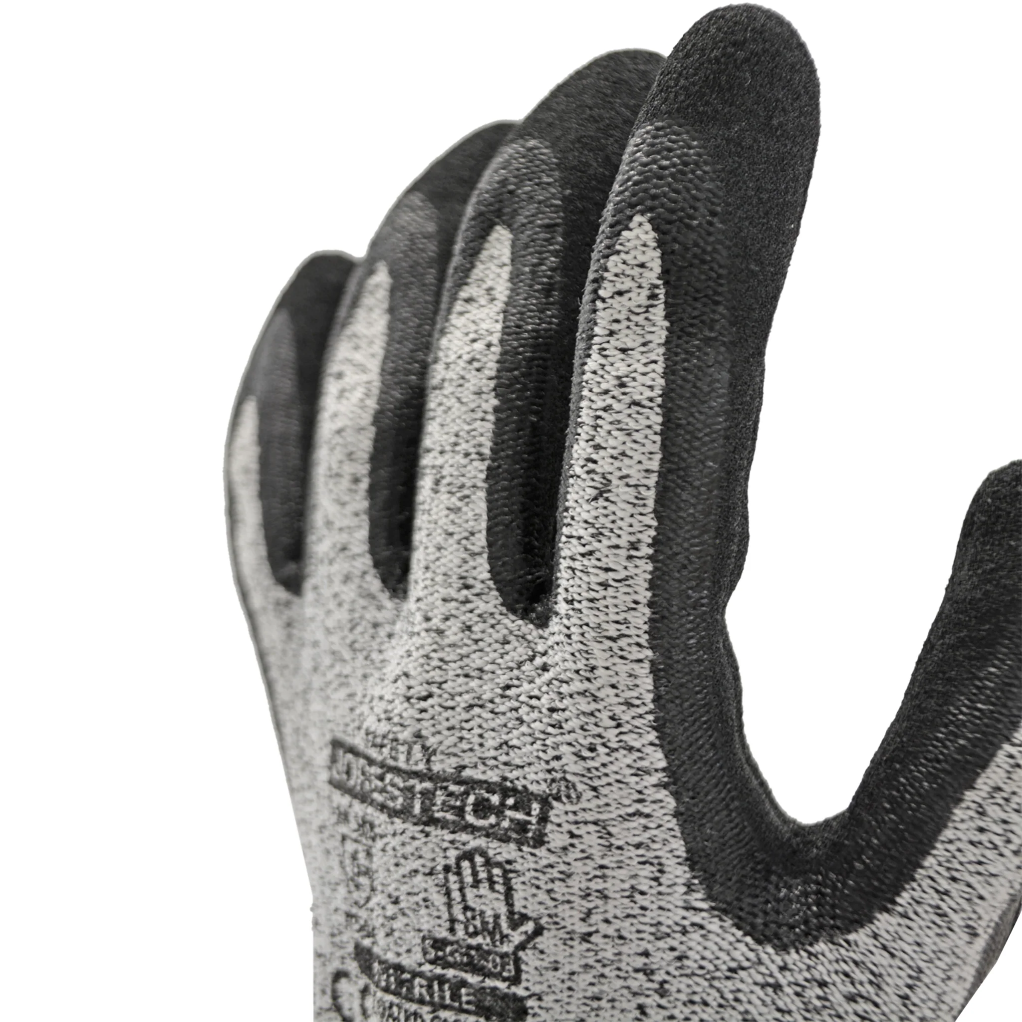Cut-Resistant Safety Work Gloves with Sandy Nitrile Dipped Palms - Pack of 12 - Image 7