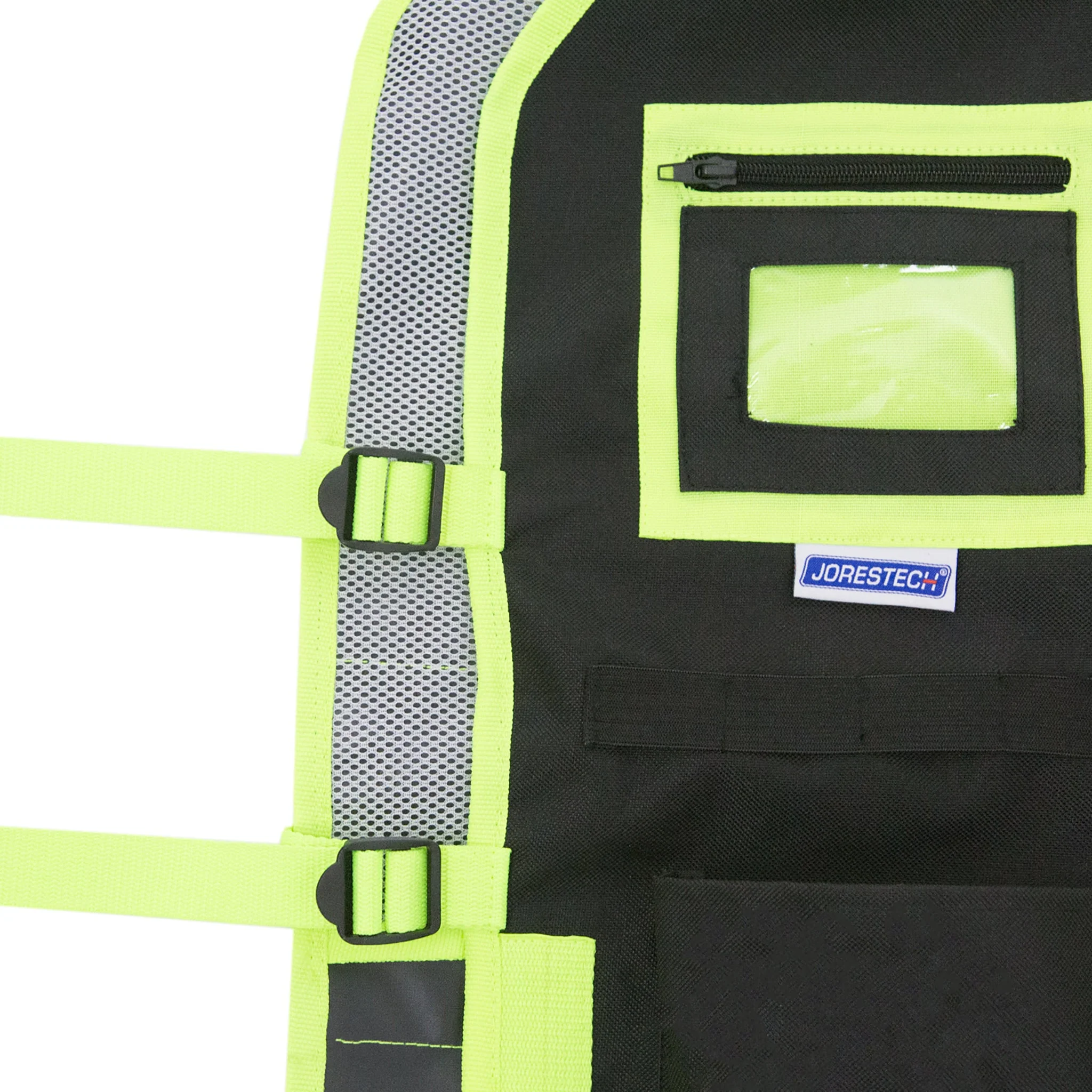 Hi-Vis Adjustable Tool Vest with Reflective Strips - Image 6