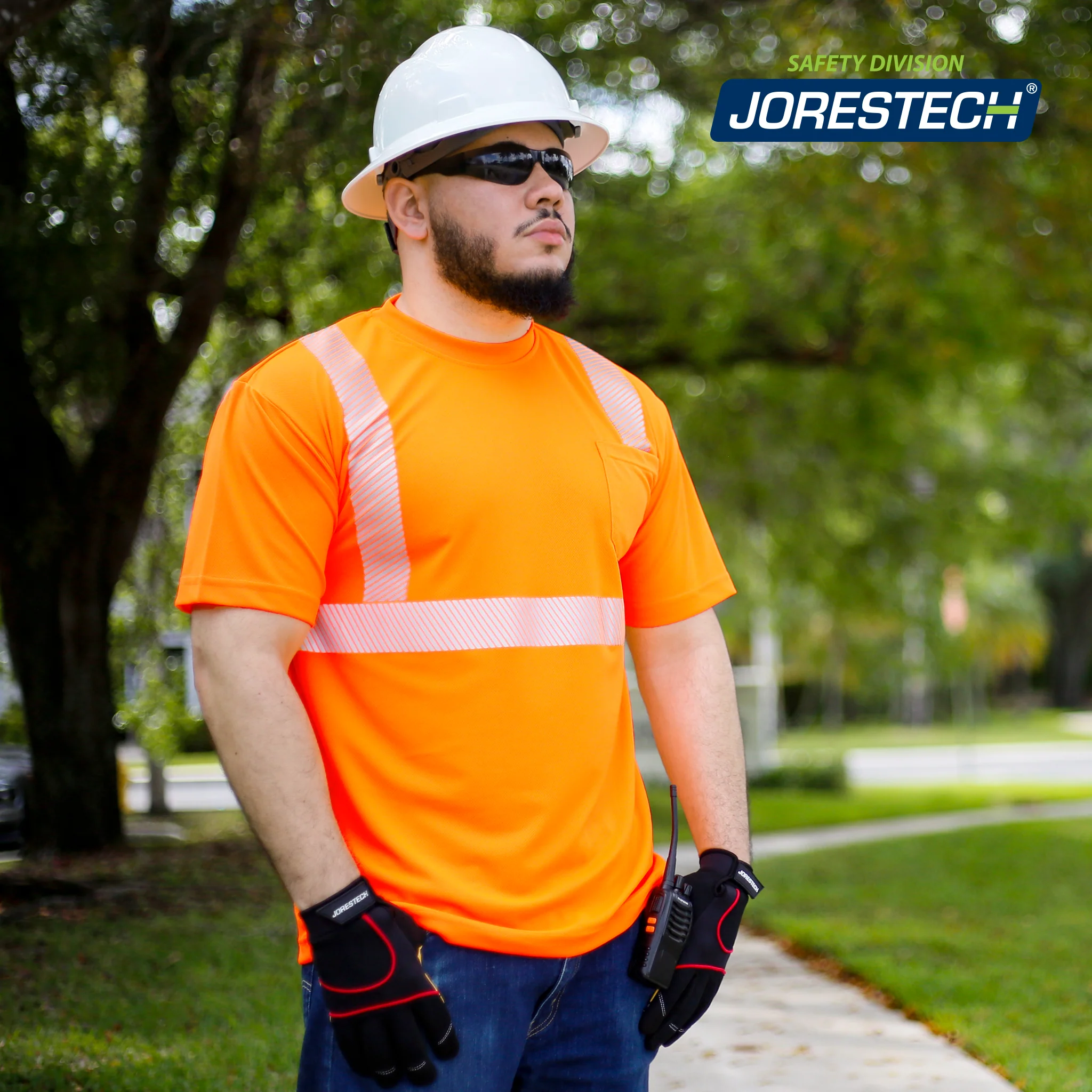 Jorestech Heat Transfer Reflective Safety Shirt with Pocket – Class 2 Compliant - Image 14