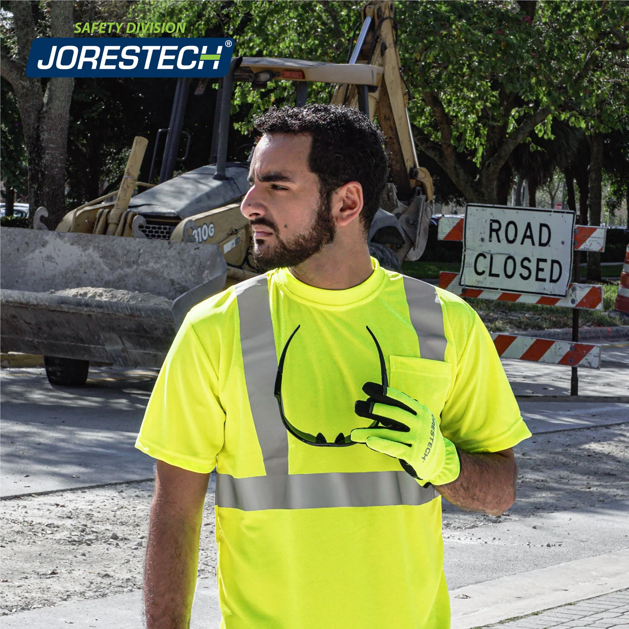 Hi-Vis Heat Transfer Reflective Safety Pocket Shirt - Image 7