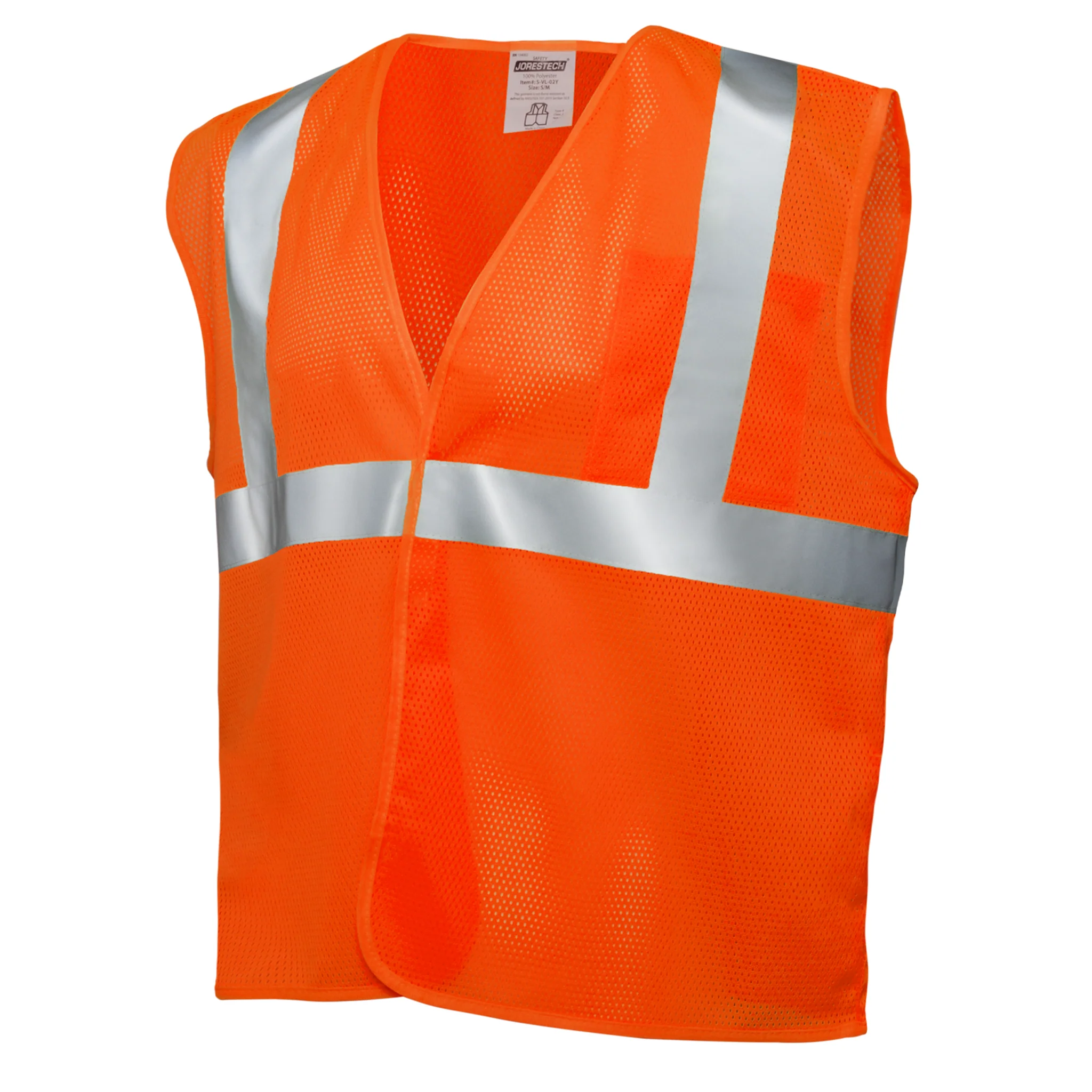 Hi-Vis Mesh Safety Vest with 2” Reflective Strips and Pocket - Image 10