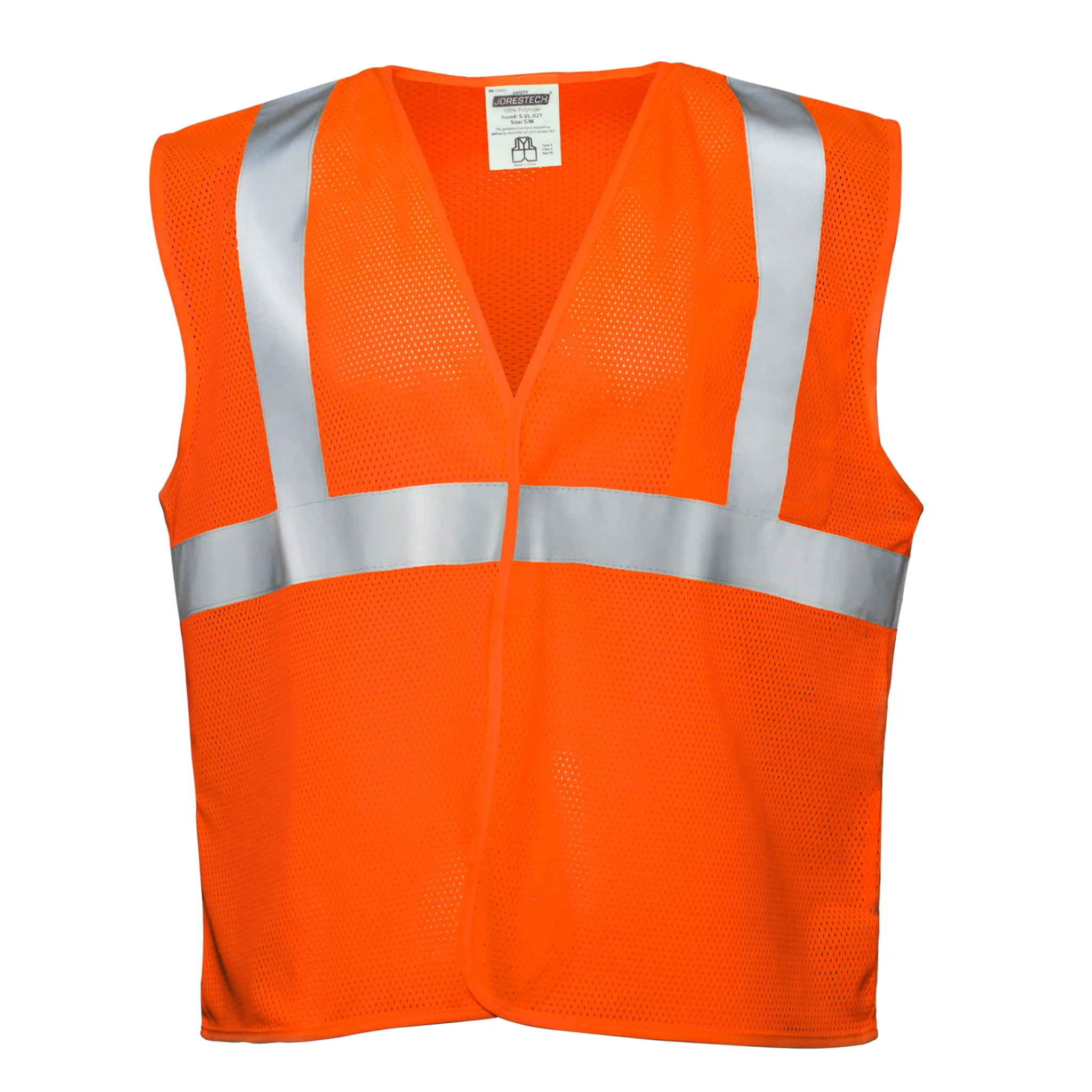 Hi-Vis Mesh Safety Vest with 2” Reflective Strips and Pocket - Image 11