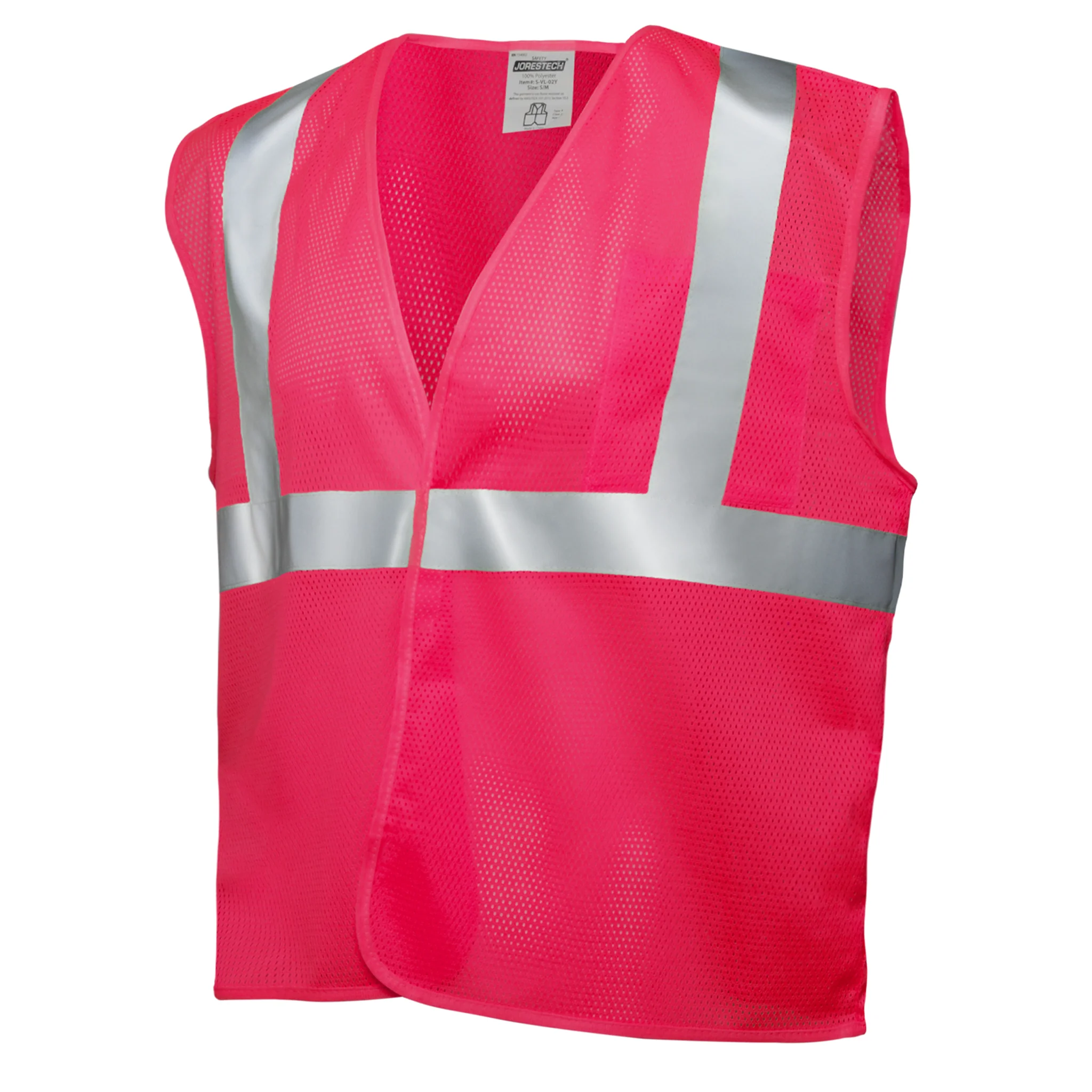 Hi-Vis Mesh Safety Vest with 2” Reflective Strips and Pocket - Image 15