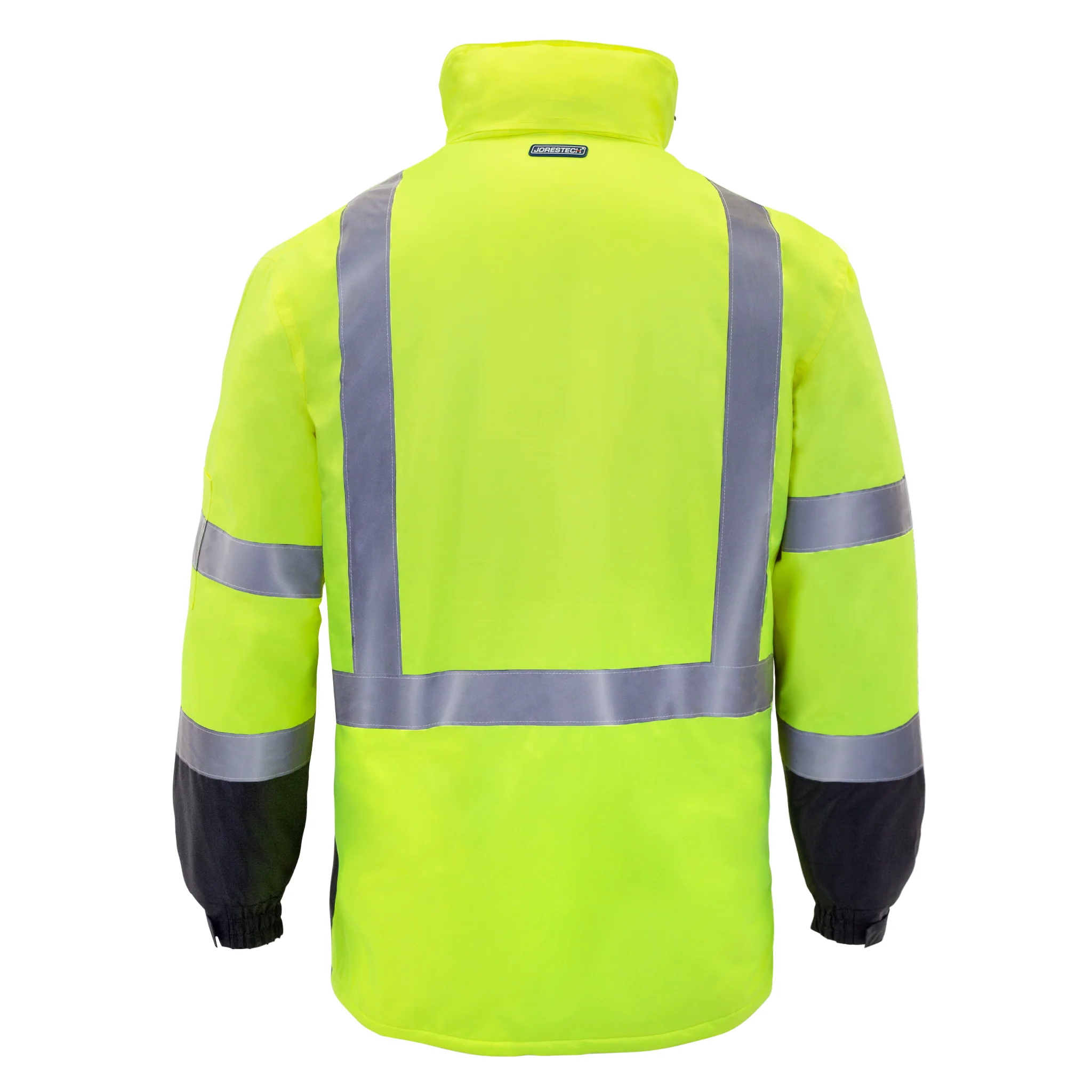 Hi-Vis Parka Safety Jacket with Reflective Stripes - Image 5