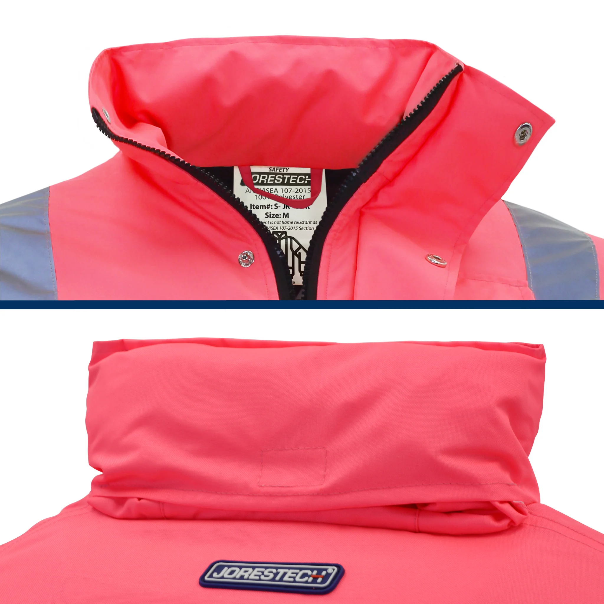 Hi-Vis Pink Safety Jacket with Reflective Stripes - PinkFit Collection - Image 8