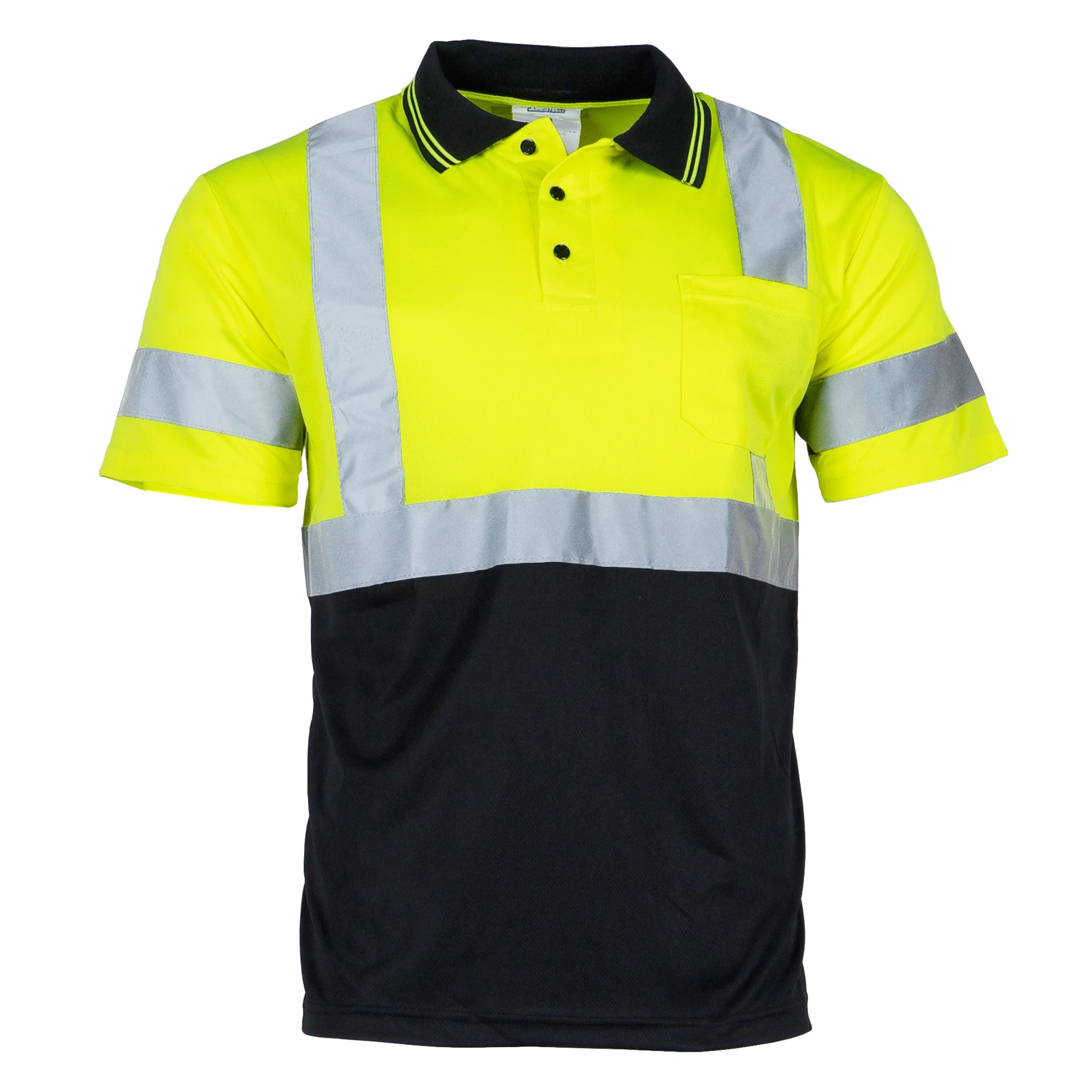 Hi-Vis Reflective Dirt-Concealing Class 3 Safety Polo Shirt - Image 5