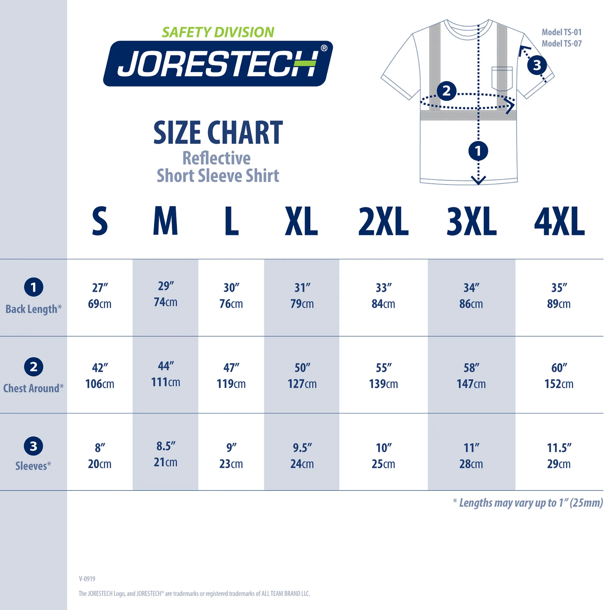 Jorestech Hi Vis Tees - Class 2 High Visibility Pocket Shirts - Image 3