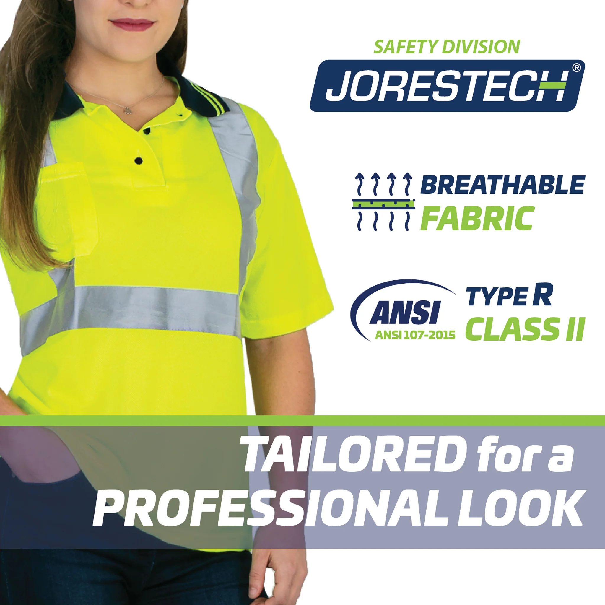 Hi-Vis Reflective Safety Polo Shirt - Image 6