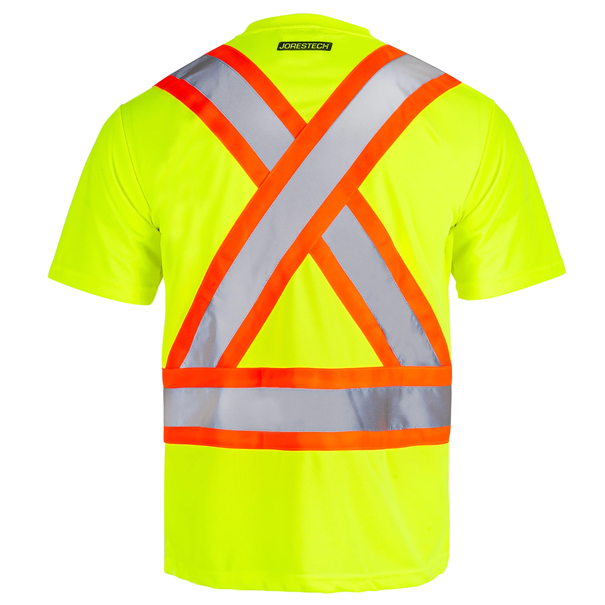 Hi-Vis X-Back Reflective Two-Tone Safety Pocket Shirt - Image 13