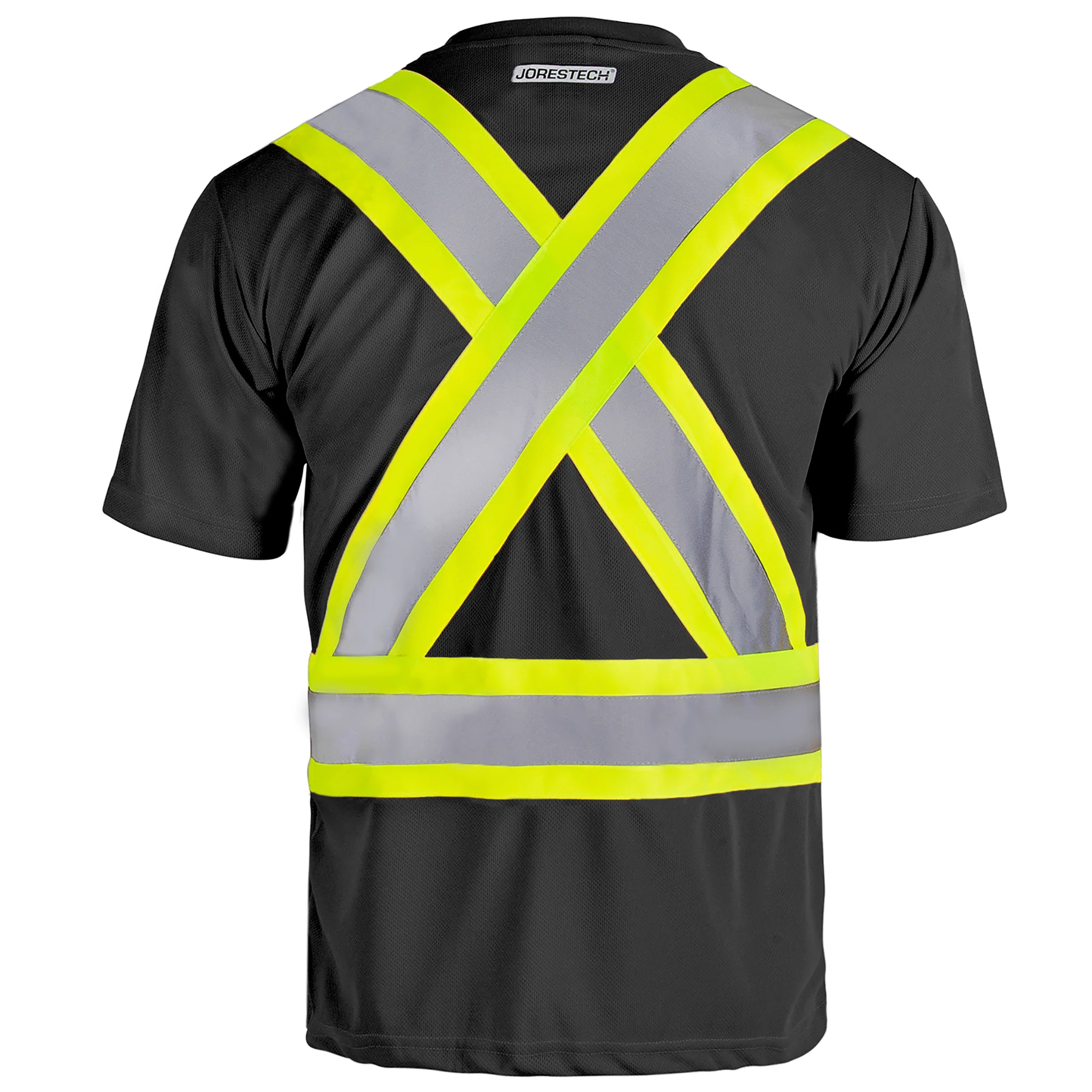 Hi-Vis X-Back Reflective Two-Tone Safety Pocket Shirt - Image 5