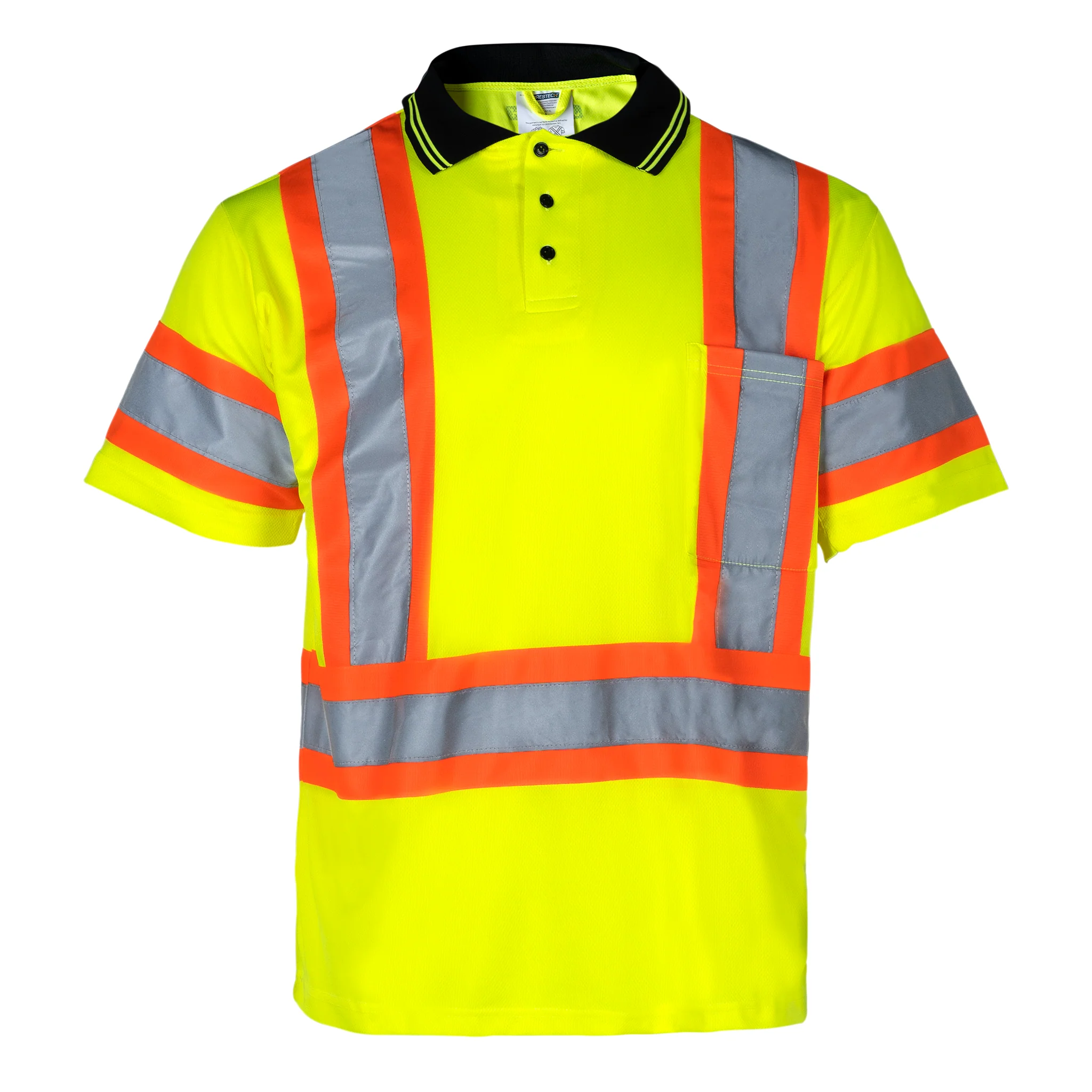 Hi-Vis Reflective Two-Tone Safety Polo Shirt - Image 12