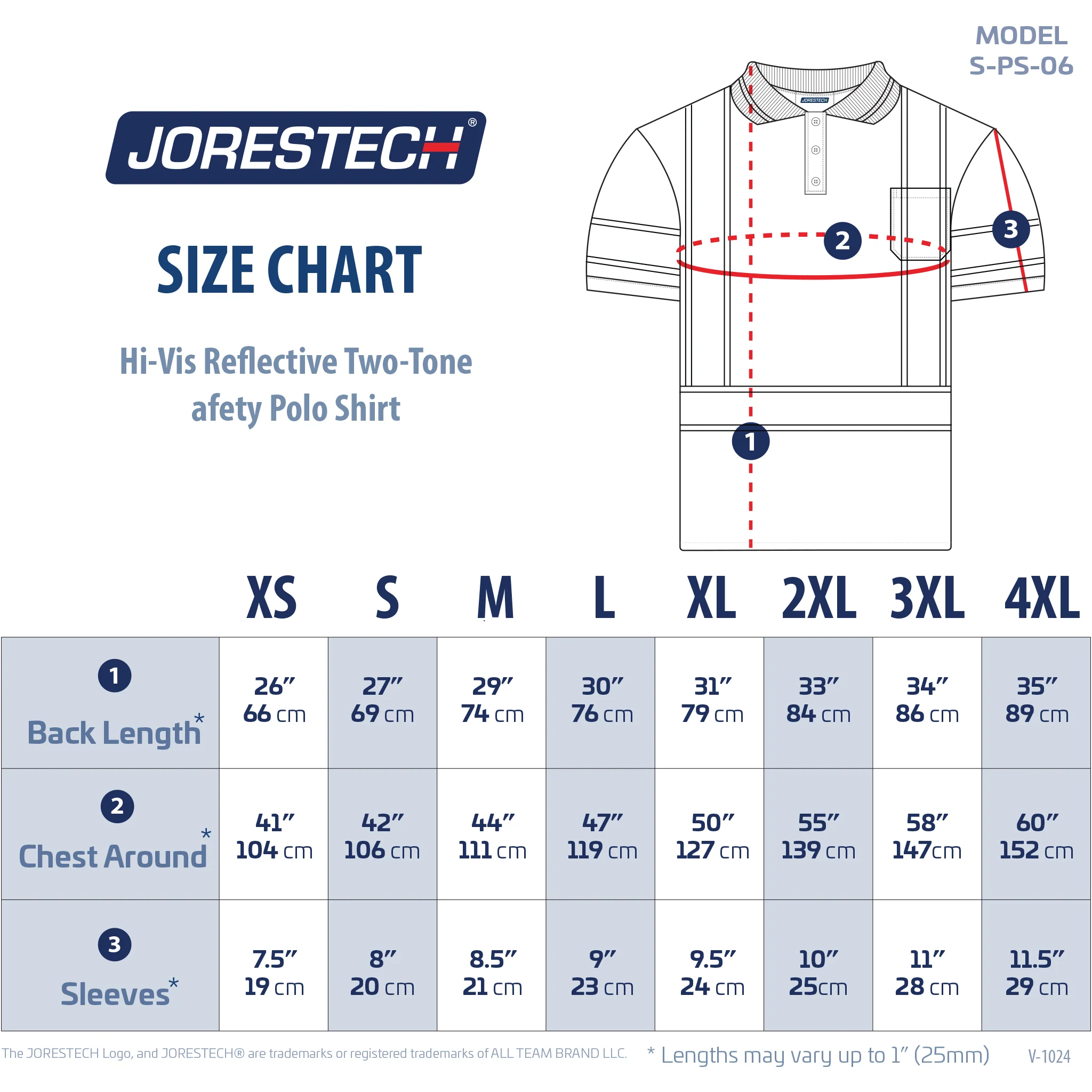 Hi-Vis Reflective Two-Tone Safety Polo Shirt - Image 4