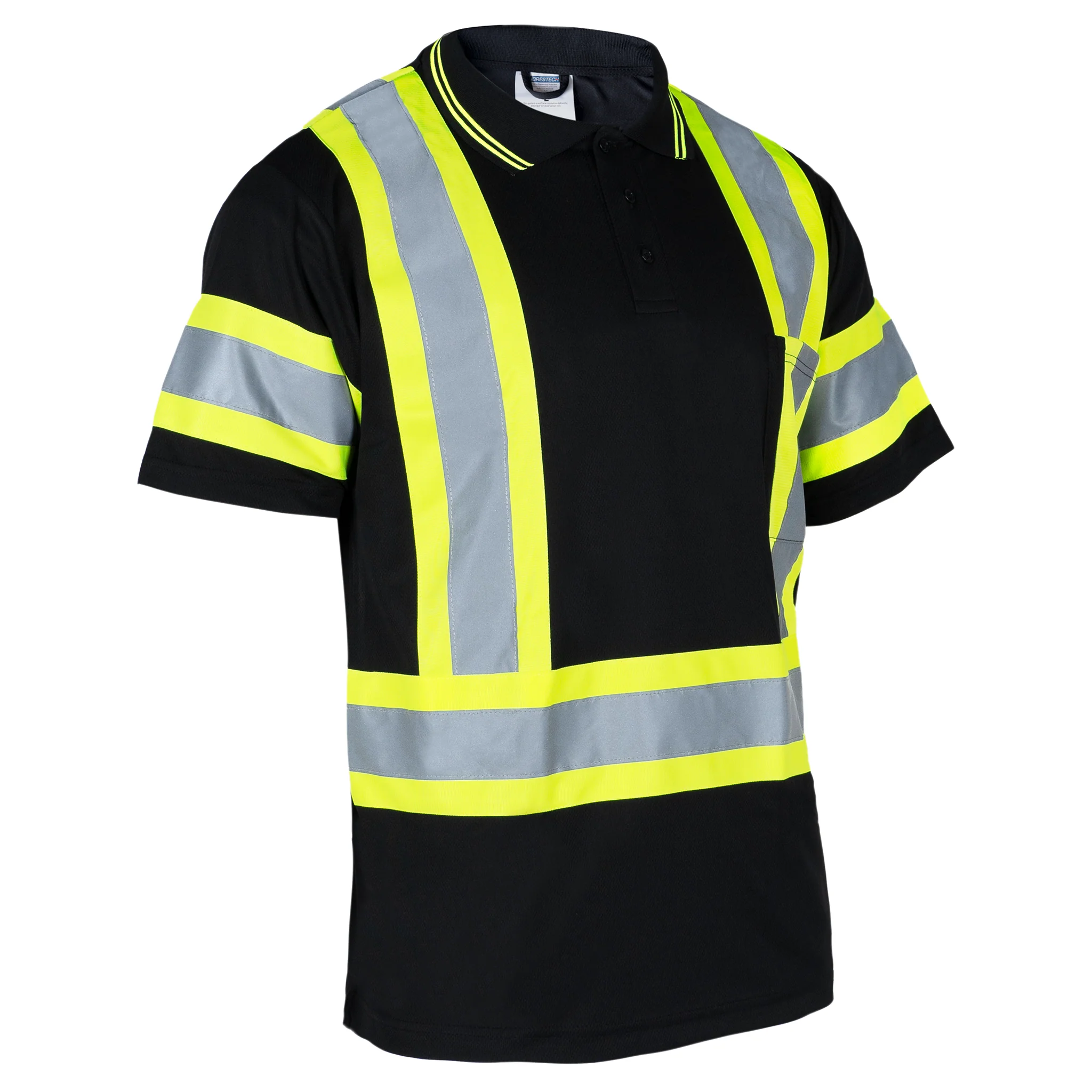 Hi-Vis Reflective Two-Tone Safety Polo Shirt - Image 5