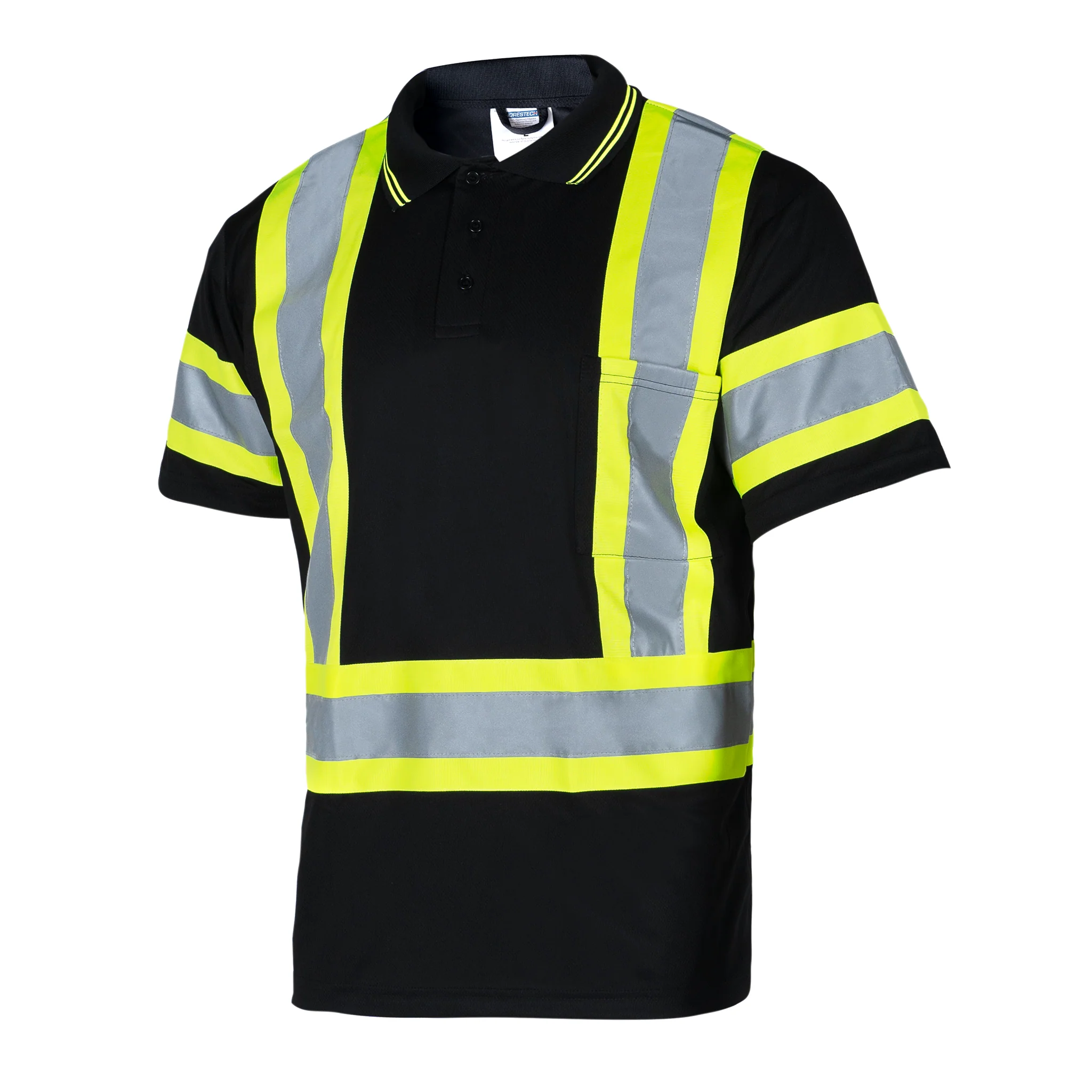 Hi-Vis Reflective Two-Tone Safety Polo Shirt - Image 6