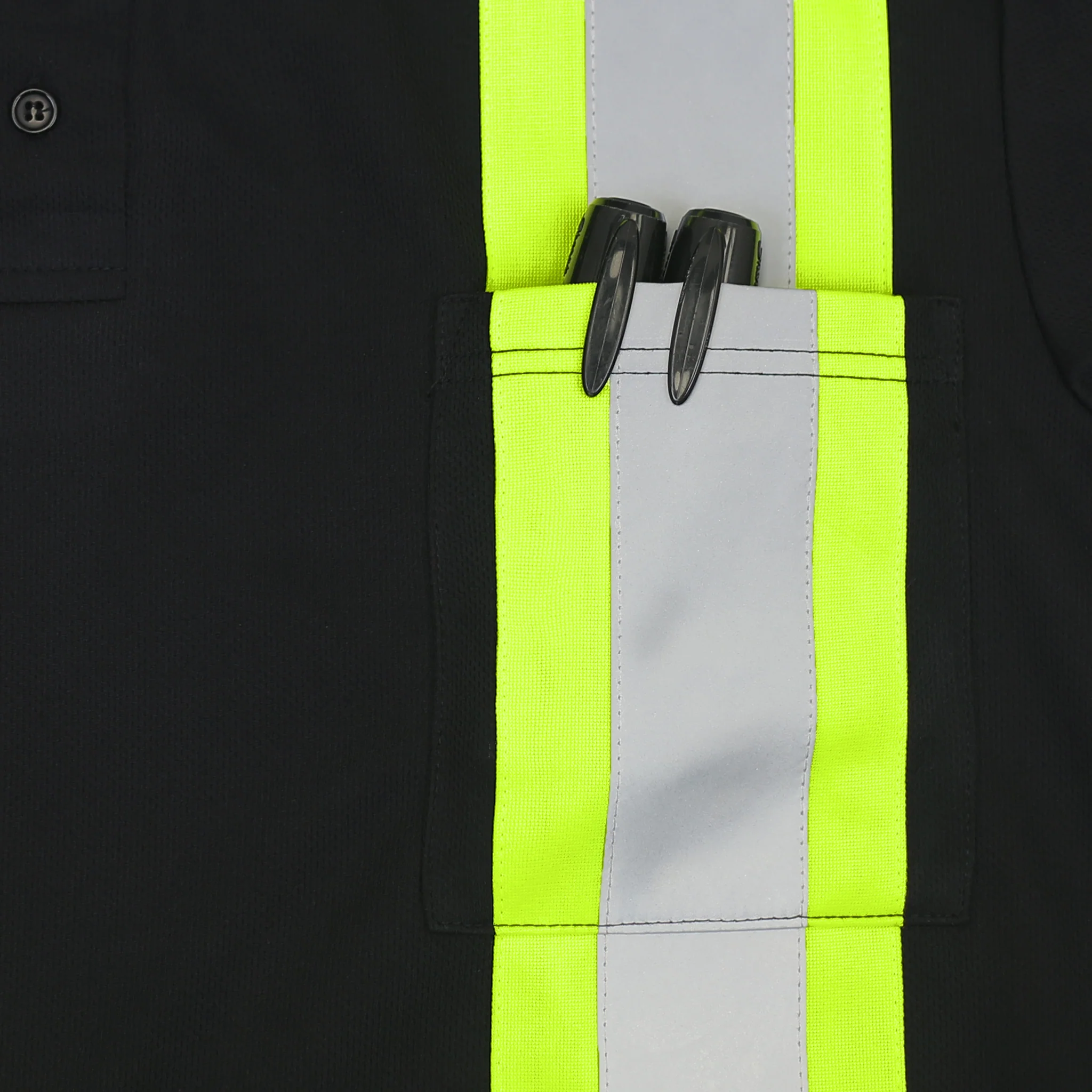 Hi-Vis Reflective Two-Tone Safety Polo Shirt - Image 10
