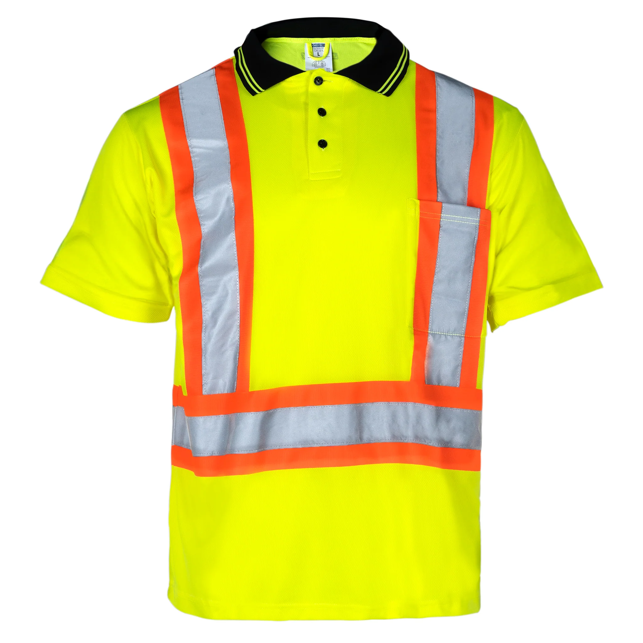 Hi-Vis Reflective Two-Tone Safety Polo Shirt - Image 16