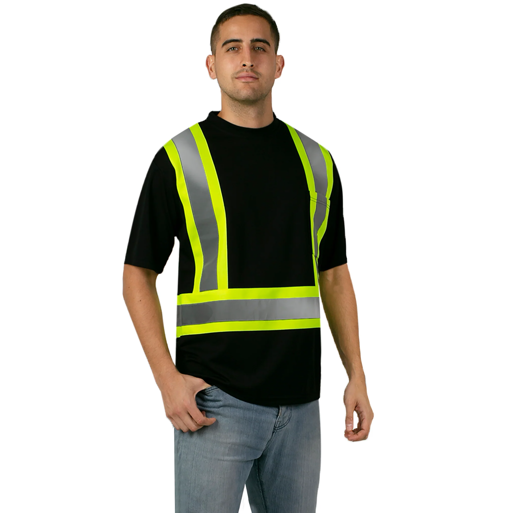 Hi-Vis Reflective Two-Tone Safety Shirt - Image 9