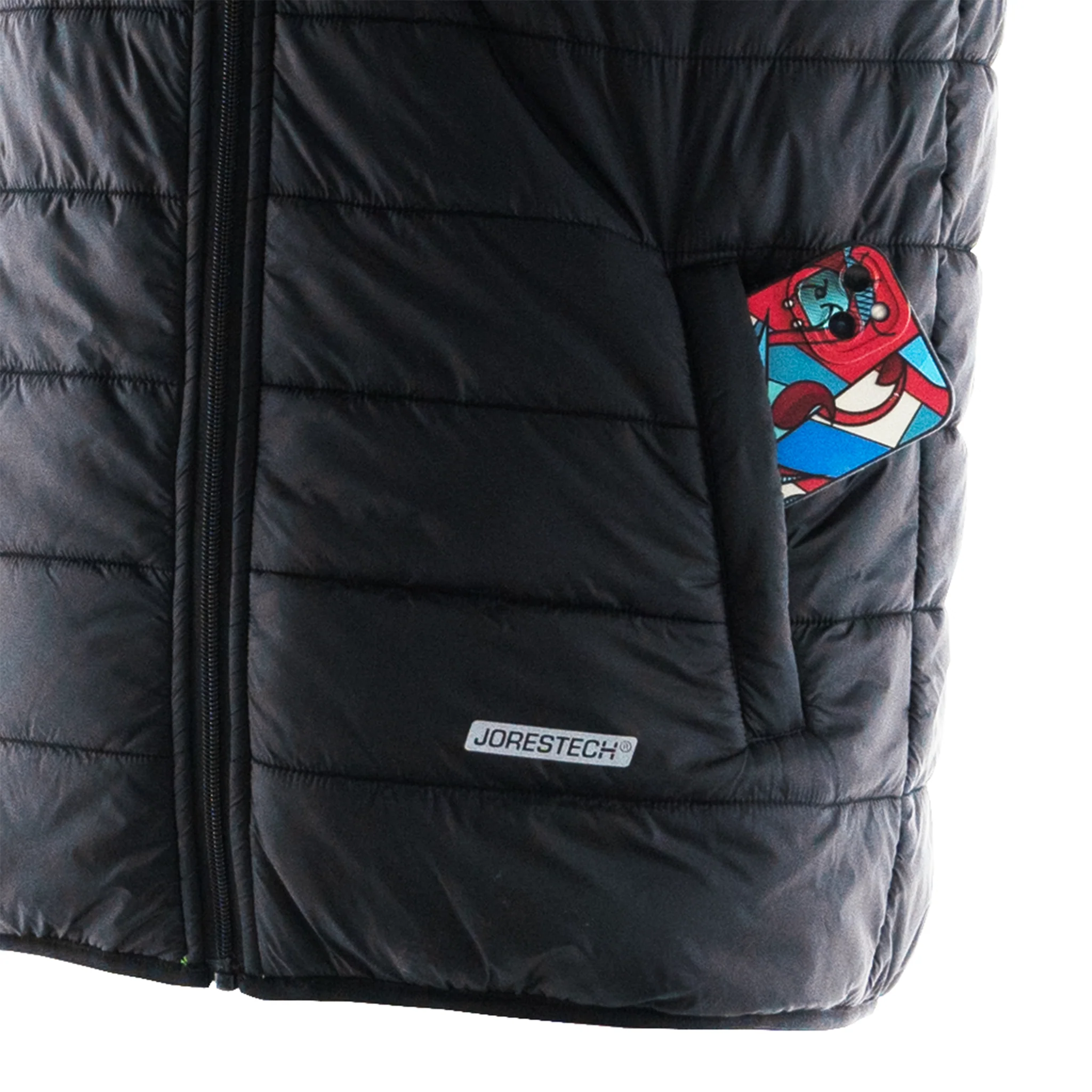 Hi Vis Reversible Insulated Safety Vest with Reflective Thermal Transfer Strips - Image 13
