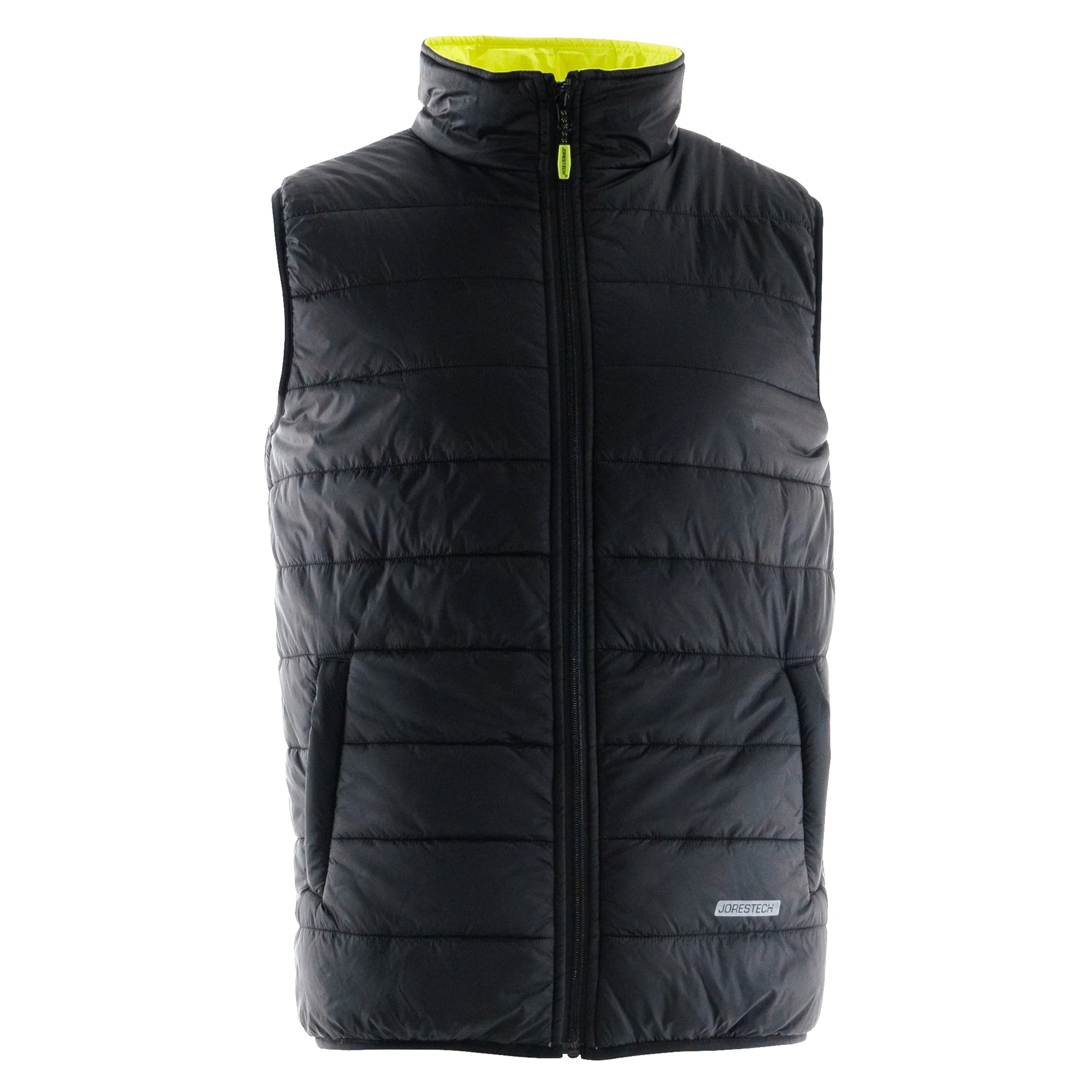 Hi Vis Reversible Insulated Safety Vest with Reflective Thermal Transfer Strips - Image 7
