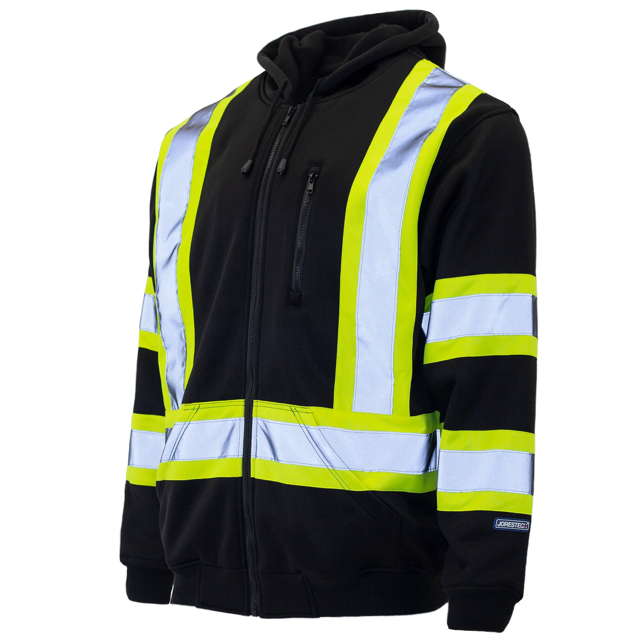 Hi-Vis Safety Hooded Sweatshirt with Reflective Stripes - Image 13