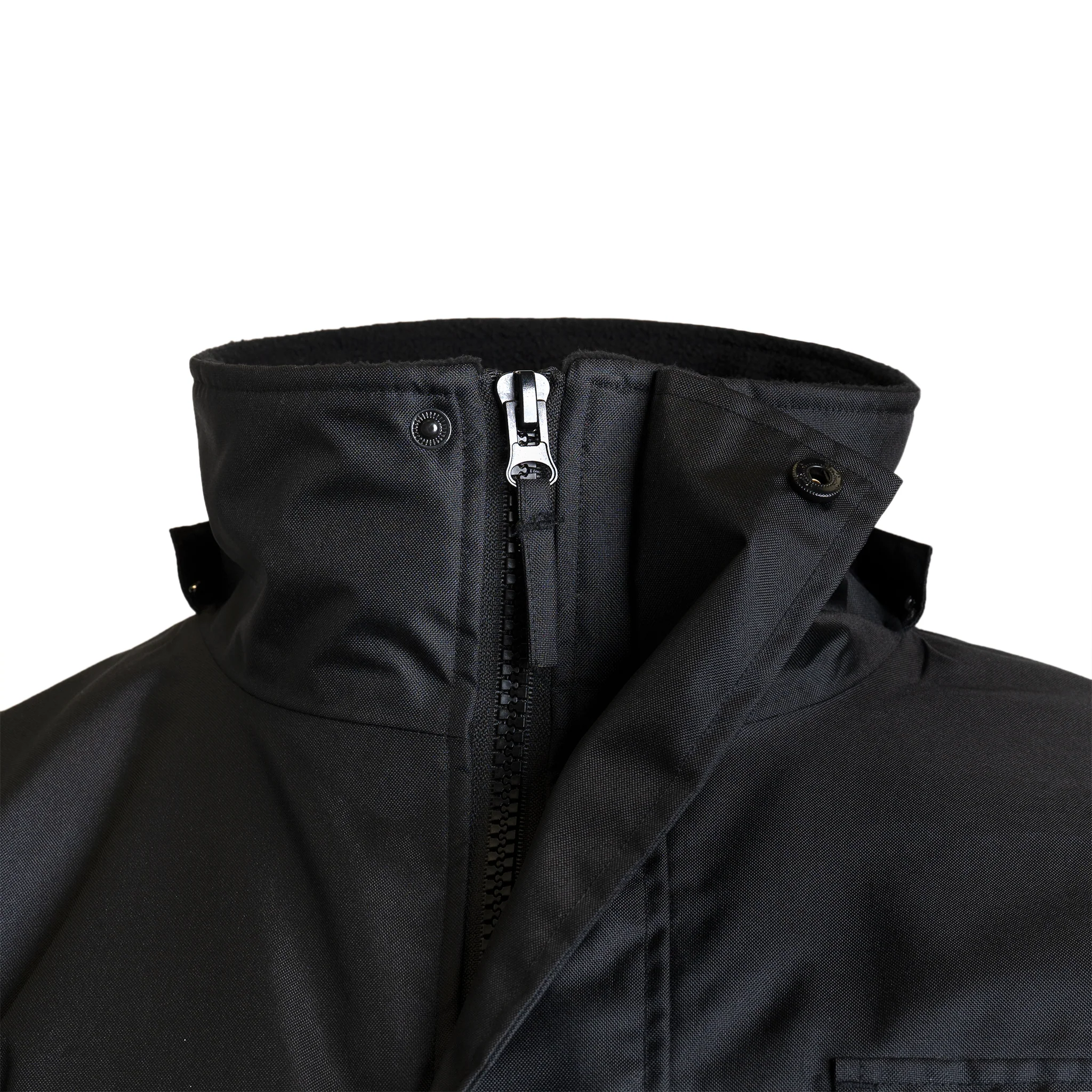 Hi-Vis Safety Jacket with Heat-Transfer Reflective Tapes and Removable Hood - Image 8