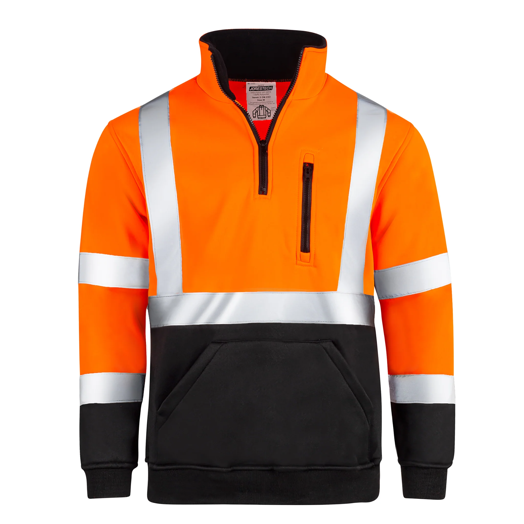 Hi-Vis Safety Sweater with Reflective Stripes - Image 5