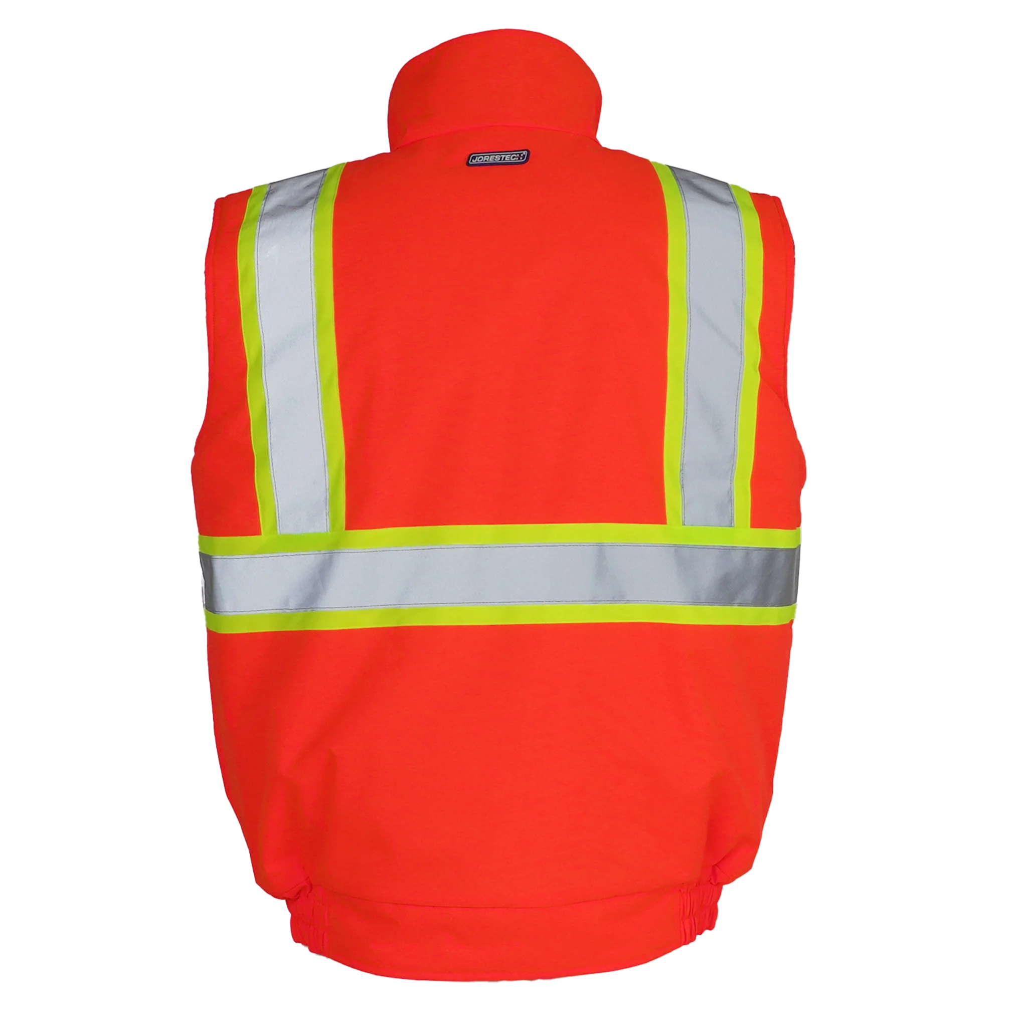 Hi-Vis Two Tone Fleece Insulated Safety Vest with Reflective Strips - Image 15
