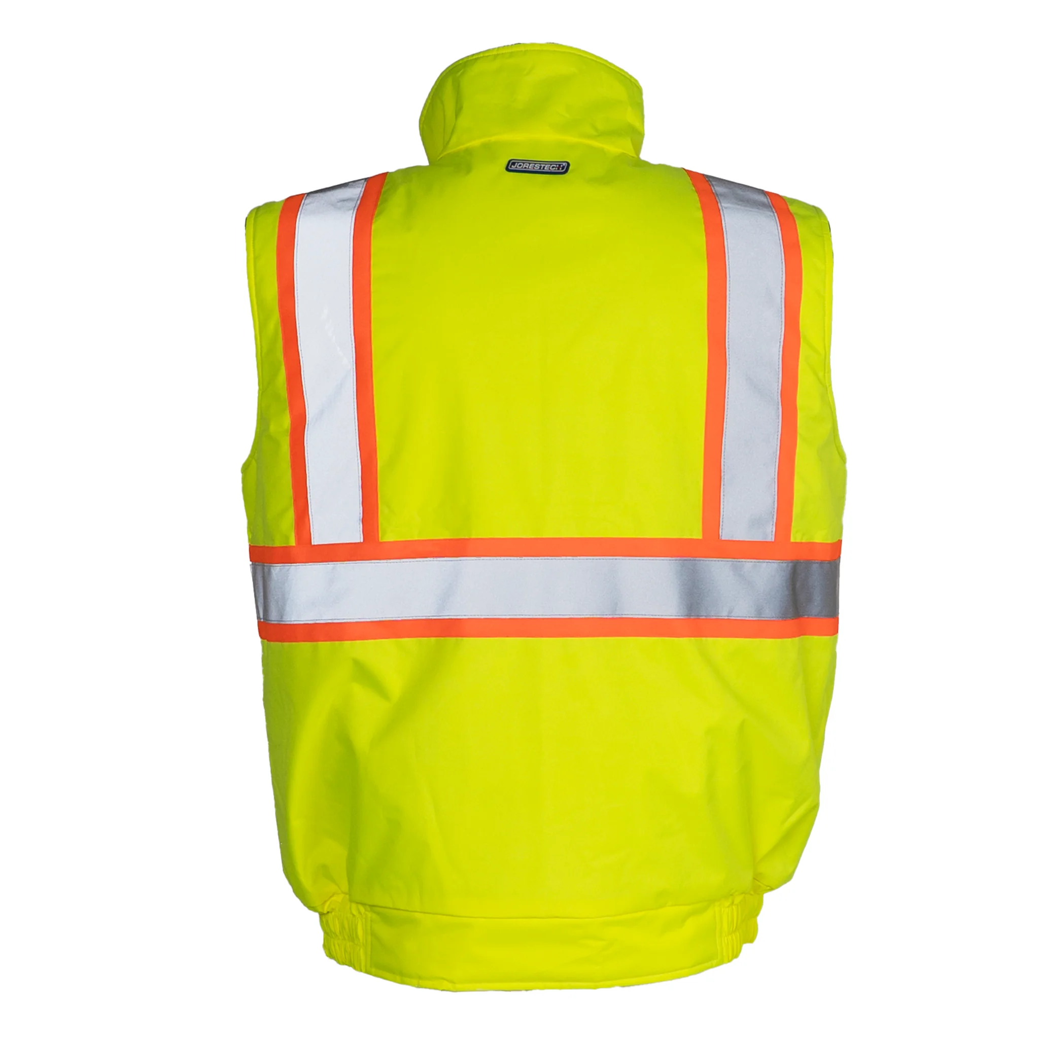 Hi-Vis Two Tone Fleece Insulated Safety Vest with Reflective Strips - Image 3