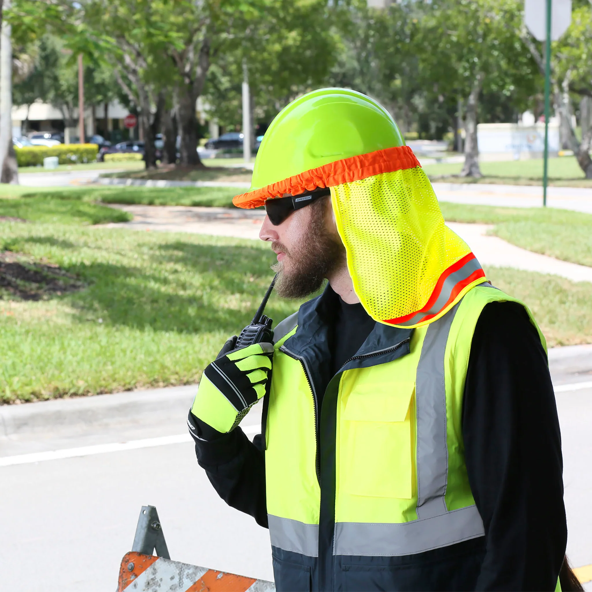 Hi-Vis Two-Tone Hard Hat Neck Shade - Image 5