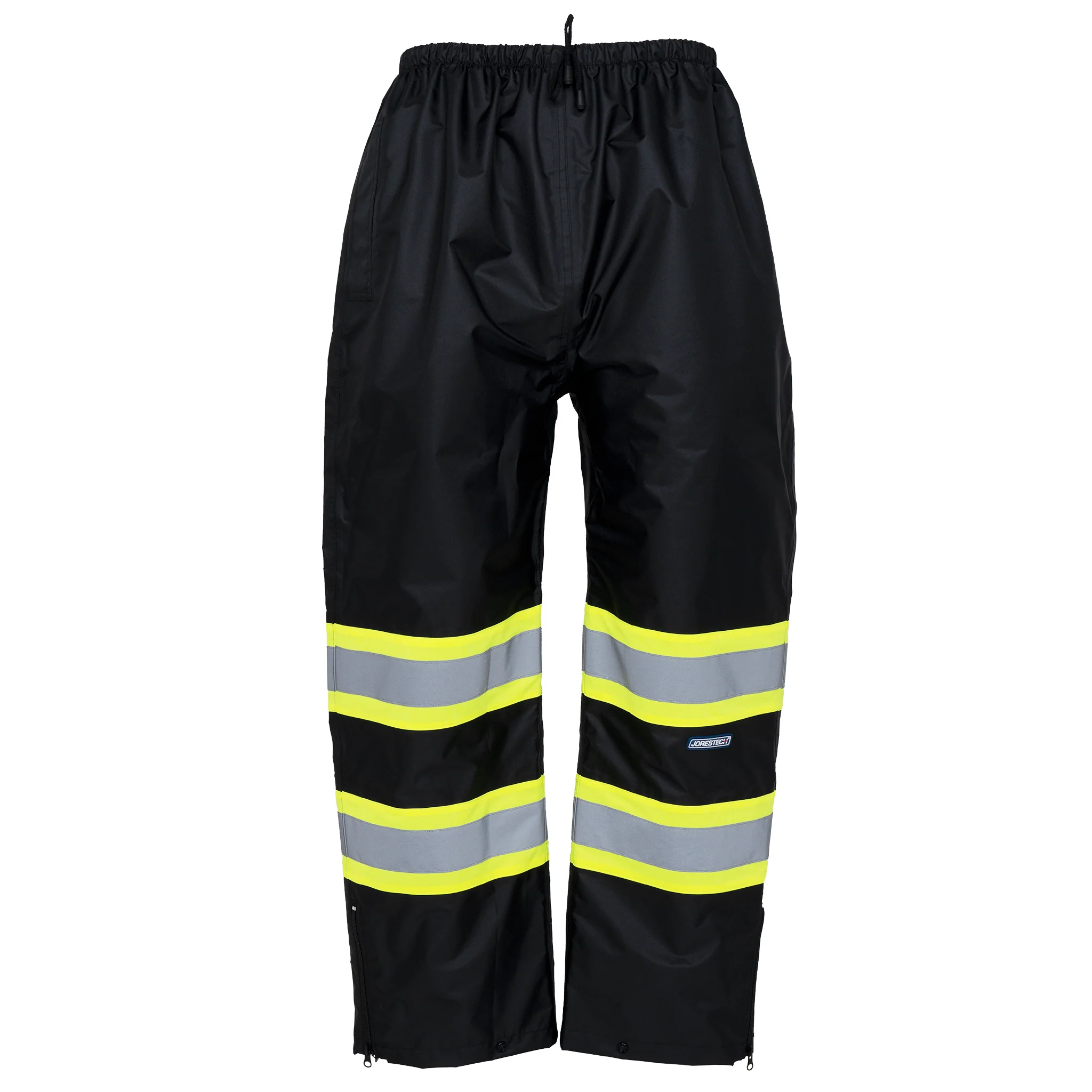 Hi-Vis Two Tone Orange/Black Rain Pants with Reflective Strips - Image 21