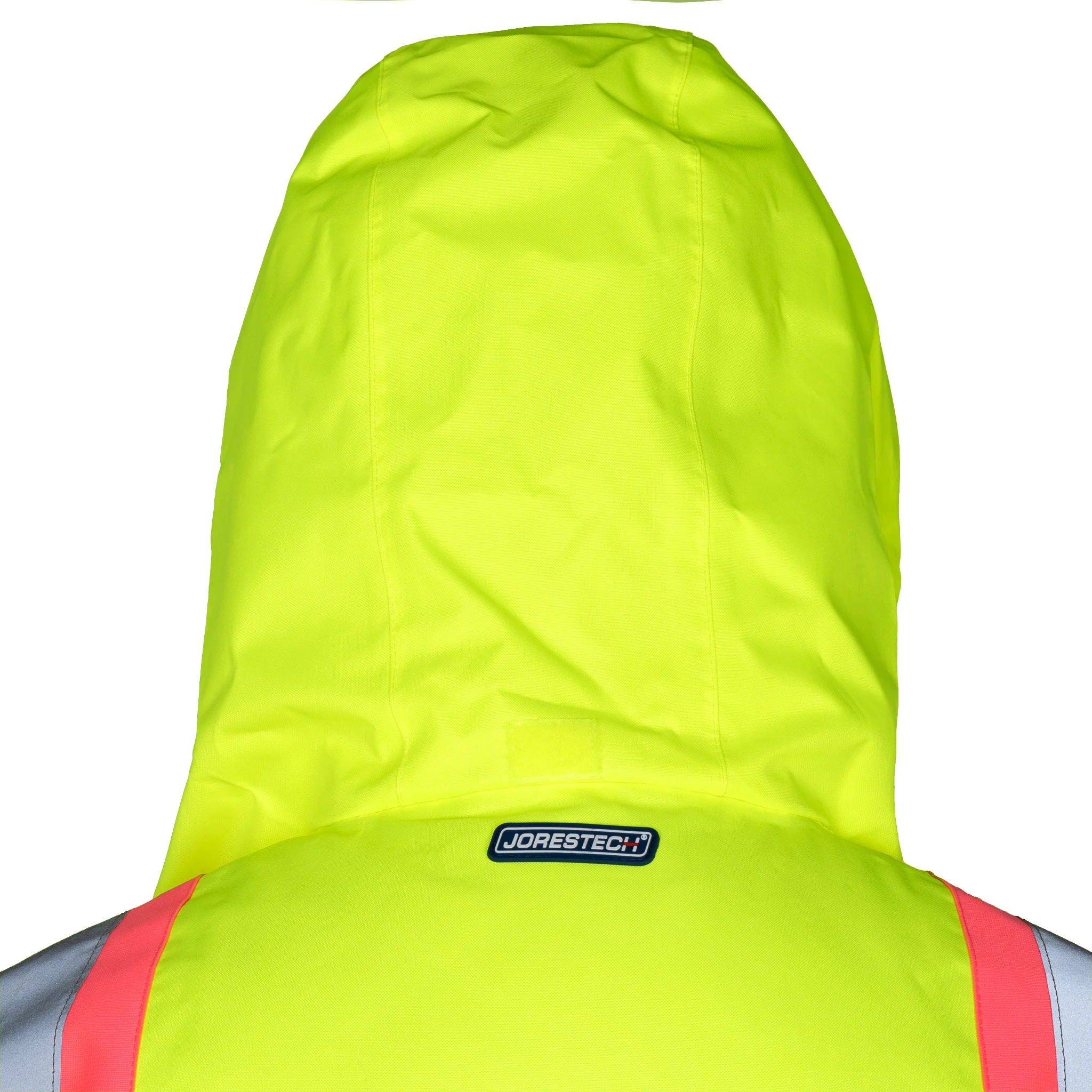 Hi-Vis Two Tone Safety Jacket with Reflective Tapes and Pink Contrast - Image 7