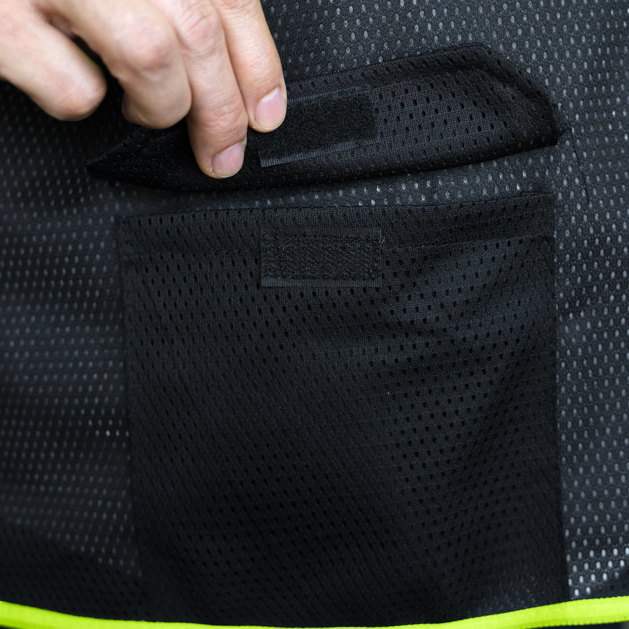 Hi-Vis Two Toned Mesh Safety Vest with 2” Reflective Strips and Pockets - Image 23