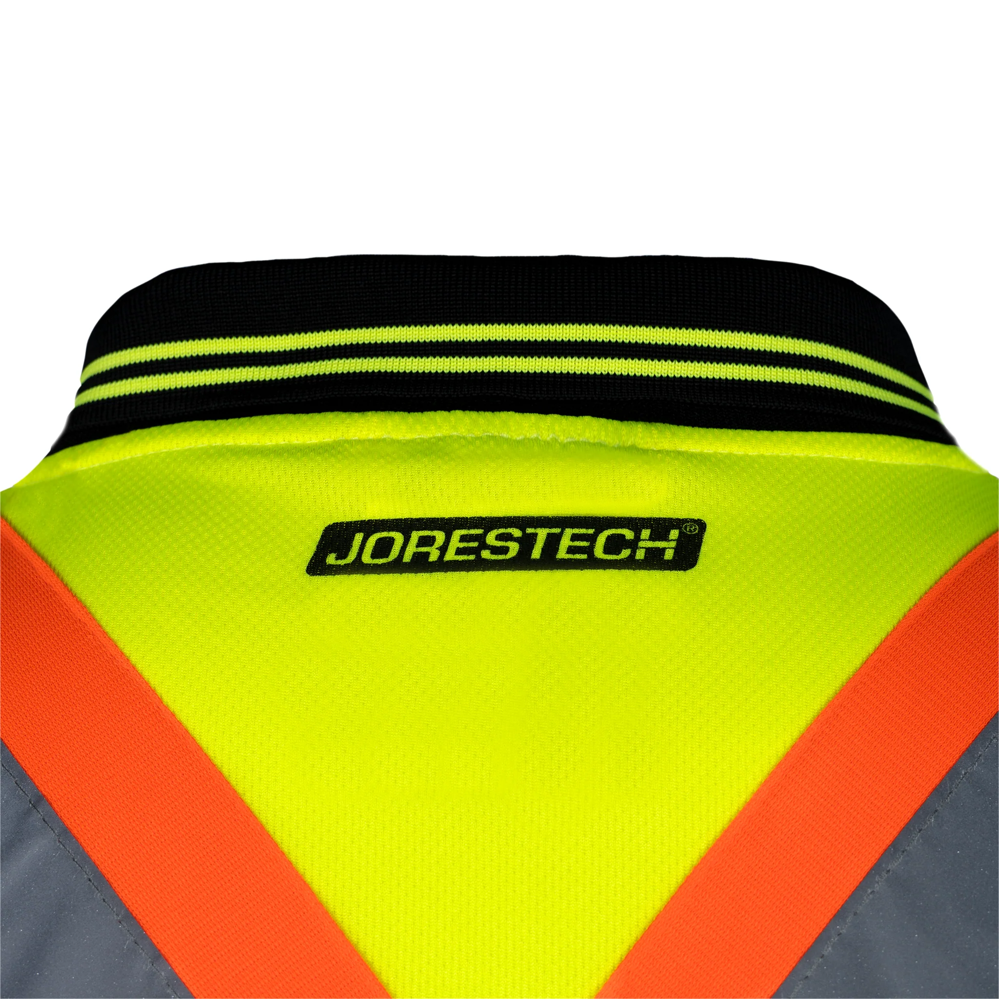 Hi-Vis X-Back Reflective Two-Tone Safety Long Sleeve Polo Shirt - Image 9
