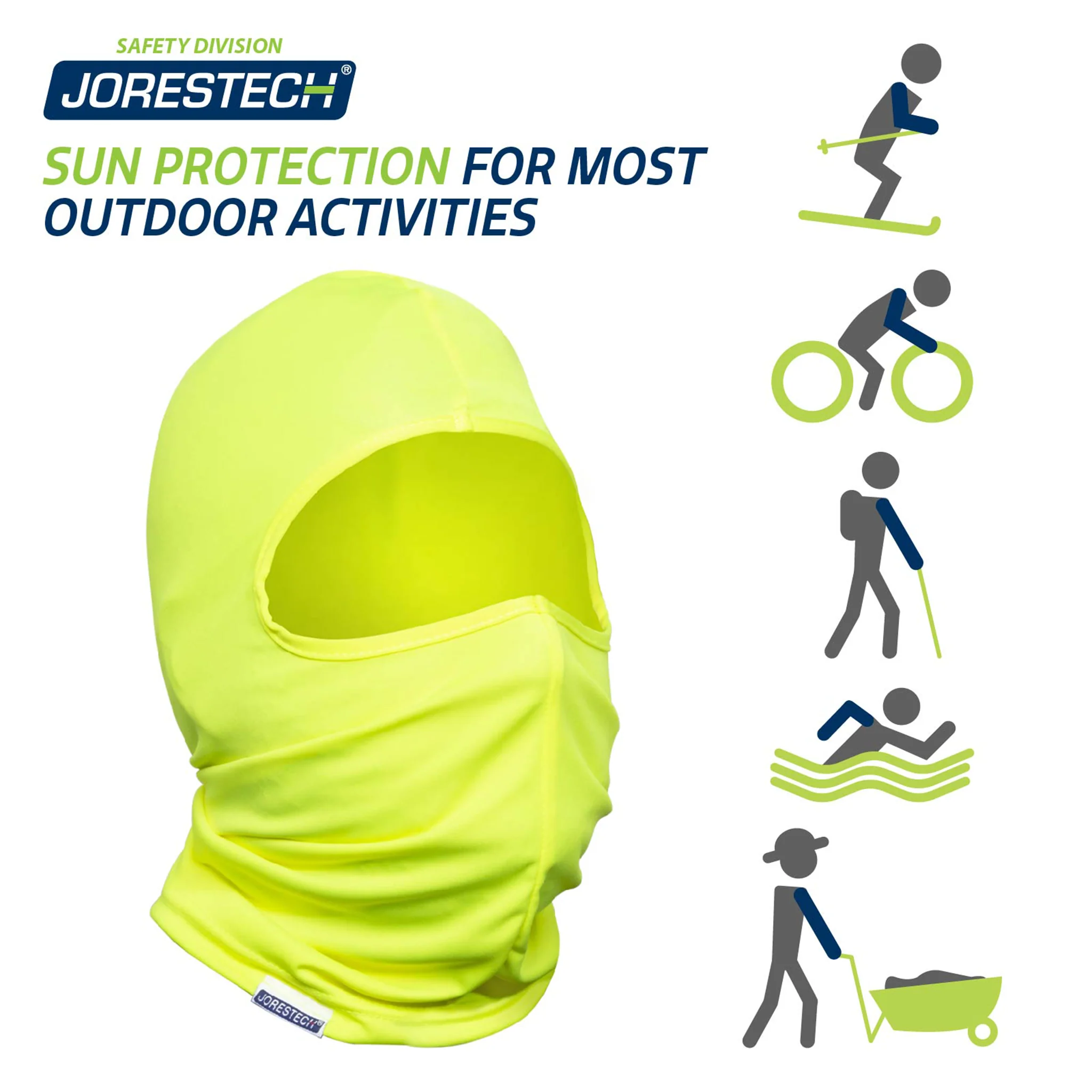 Hi-Vis Yellow Balaclava Mask - Pack of 2 - Image 3