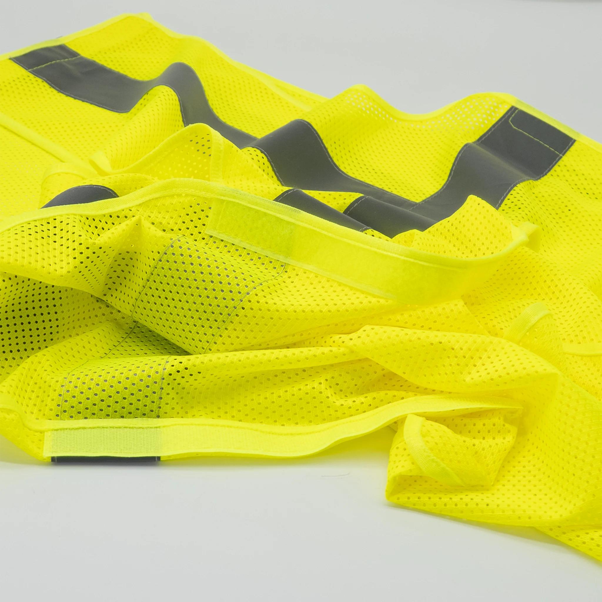 Hi-Vis Yellow Mesh Tearaway Safety Vest with 2” Reflective Strips and Pocket - Image 15
