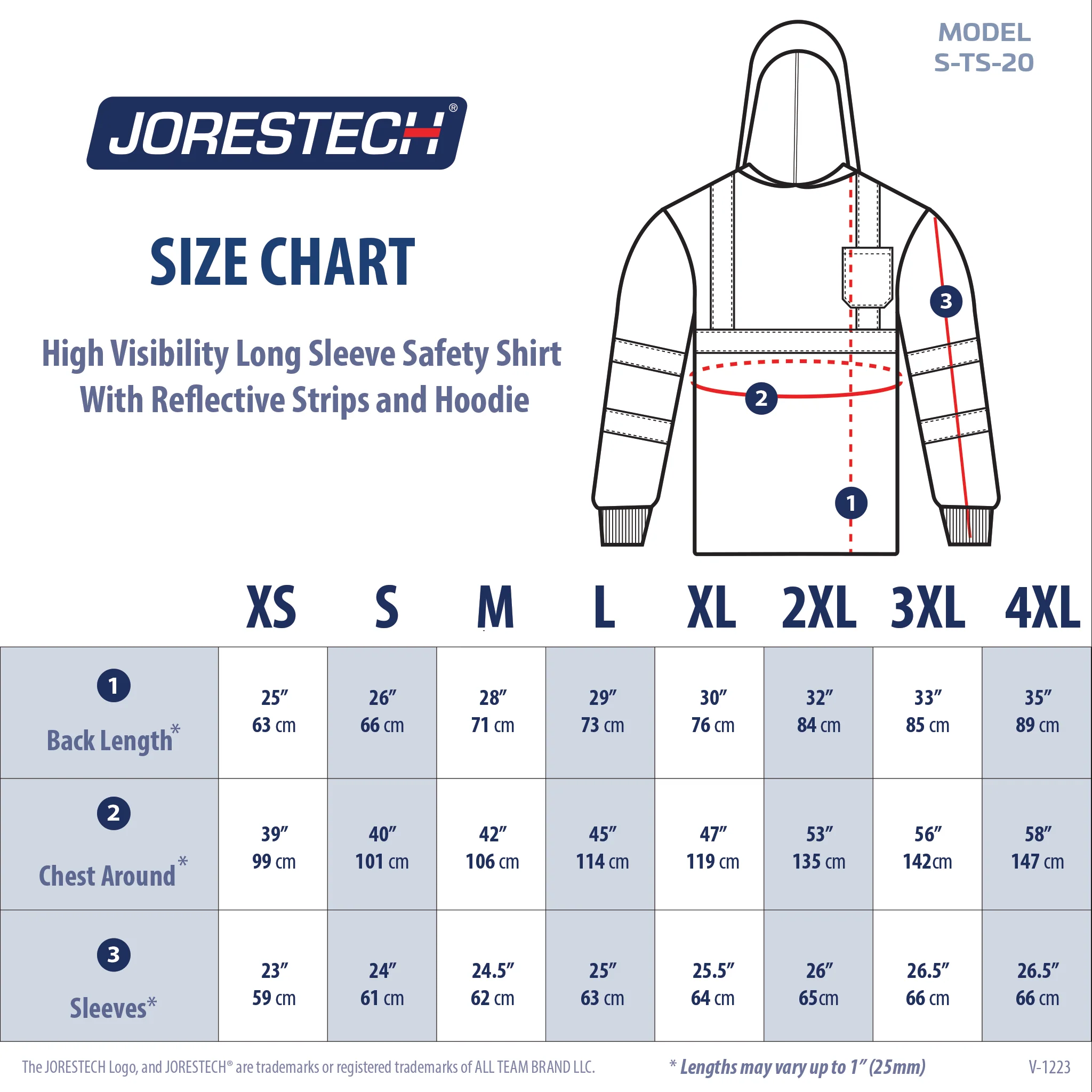 High Visibility Long Sleeve Safety Shirt With Reflective Strips and Hoodie - Image 11